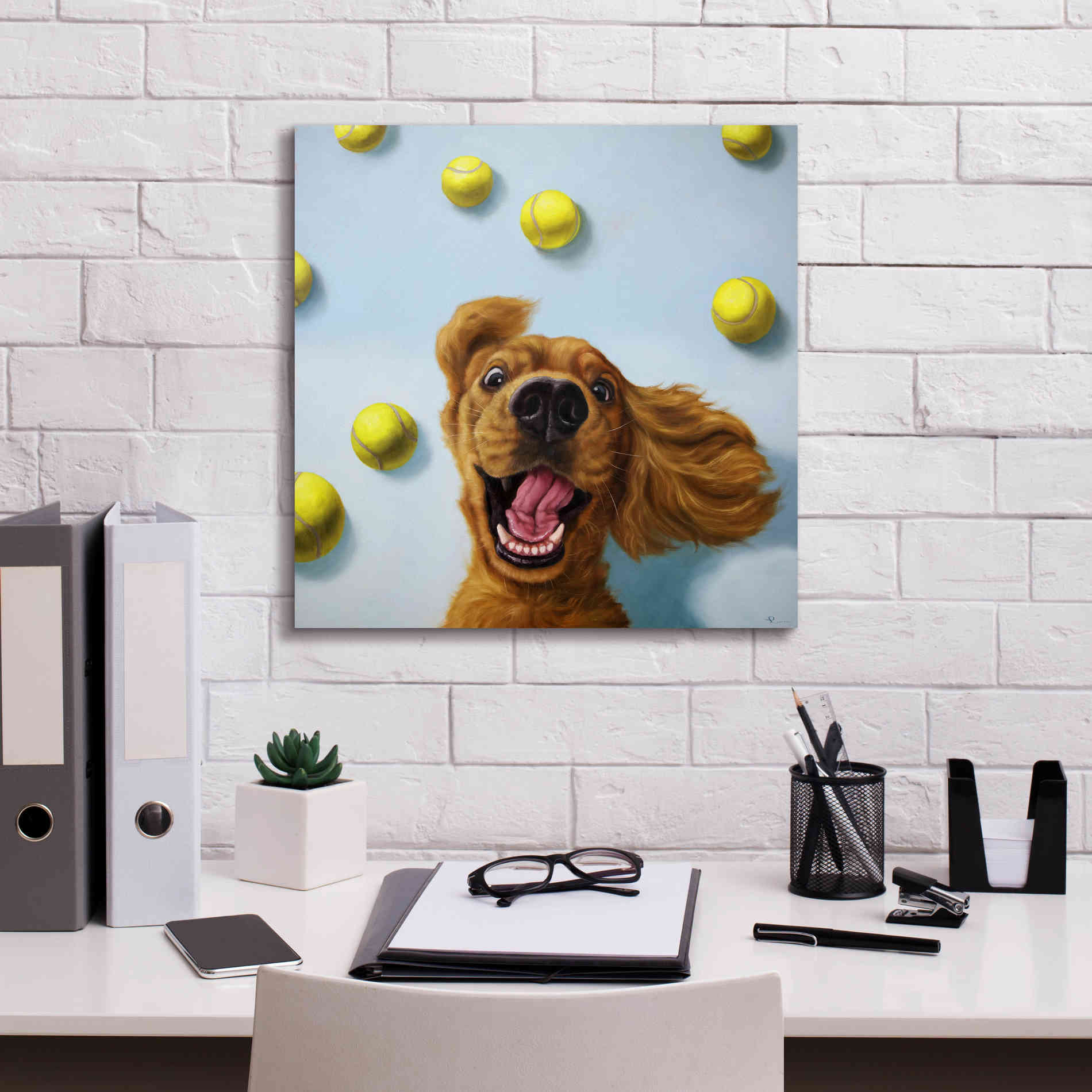 'Ball Boy' by Lucia Heffernan, Canvas Wall Art,18x18