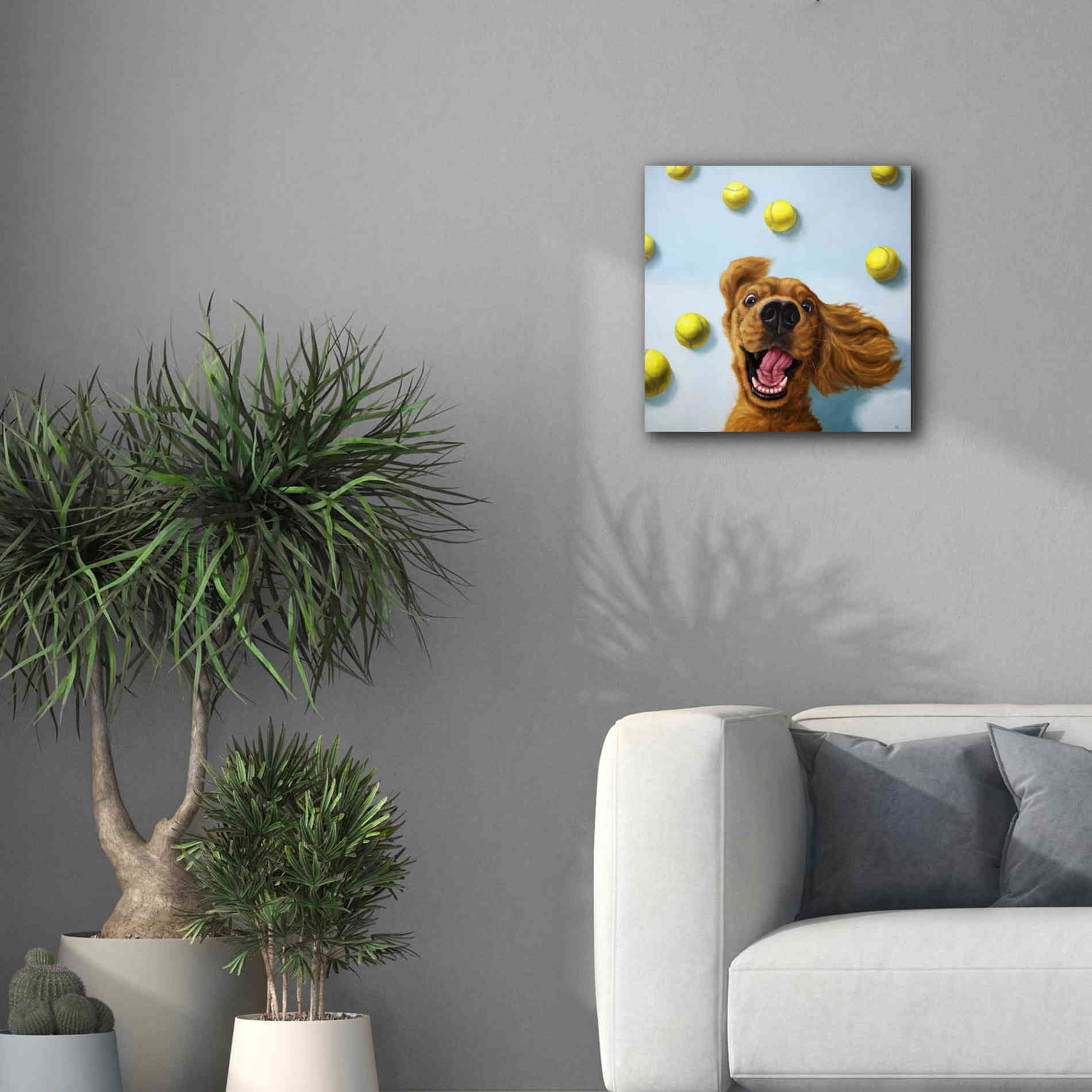 'Ball Boy' by Lucia Heffernan, Canvas Wall Art,18x18