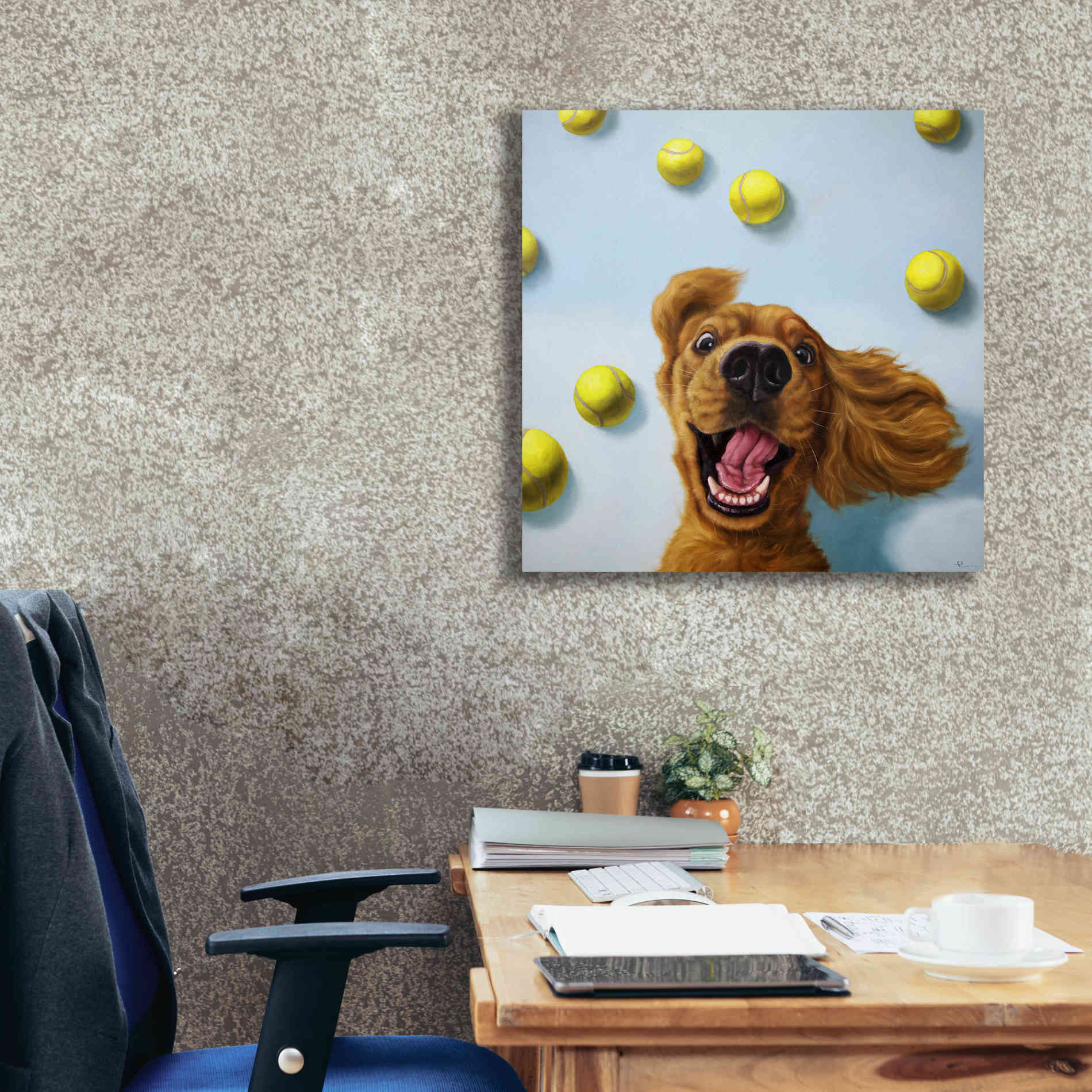 'Ball Boy' by Lucia Heffernan, Canvas Wall Art,26x26