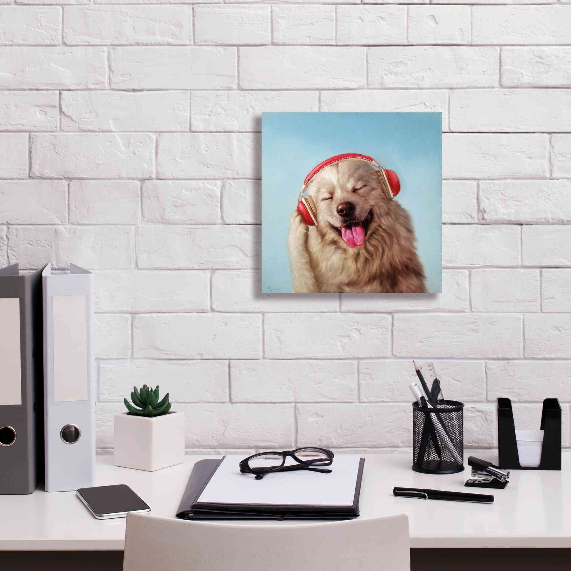'Woof Jam' by Lucia Heffernan, Canvas Wall Art,12x12