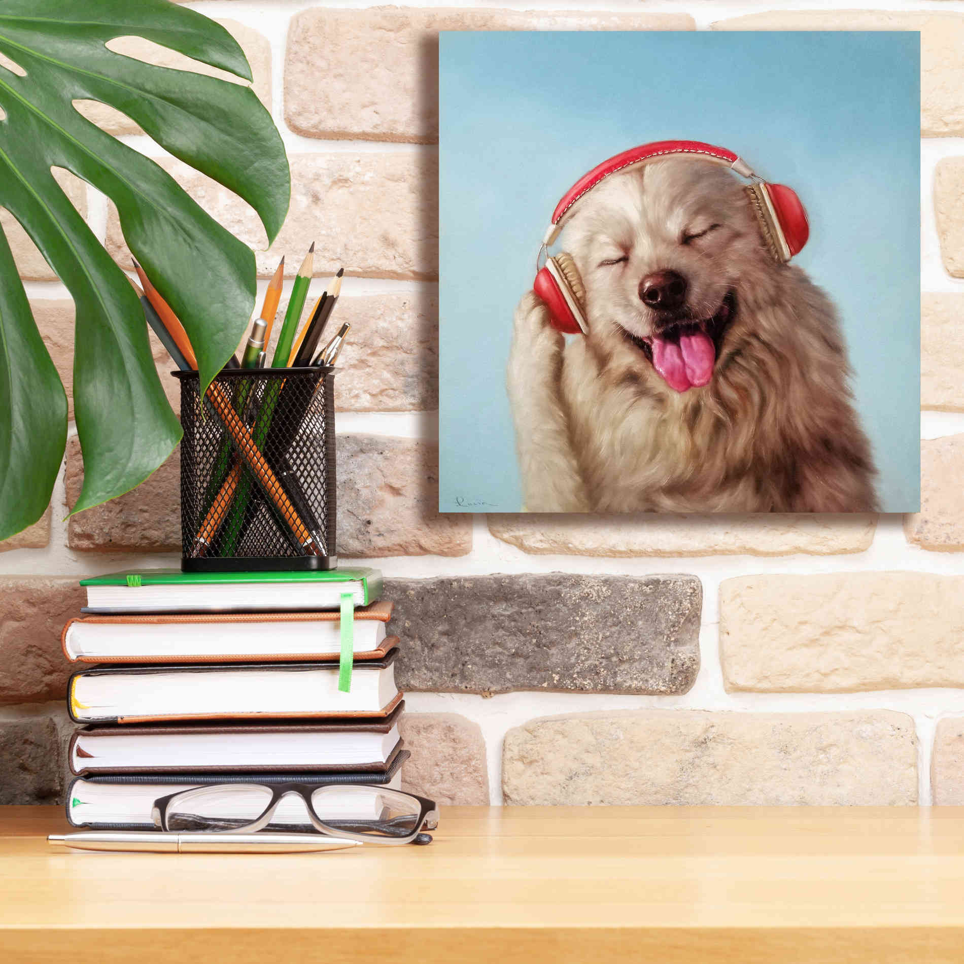 'Woof Jam' by Lucia Heffernan, Canvas Wall Art,12x12