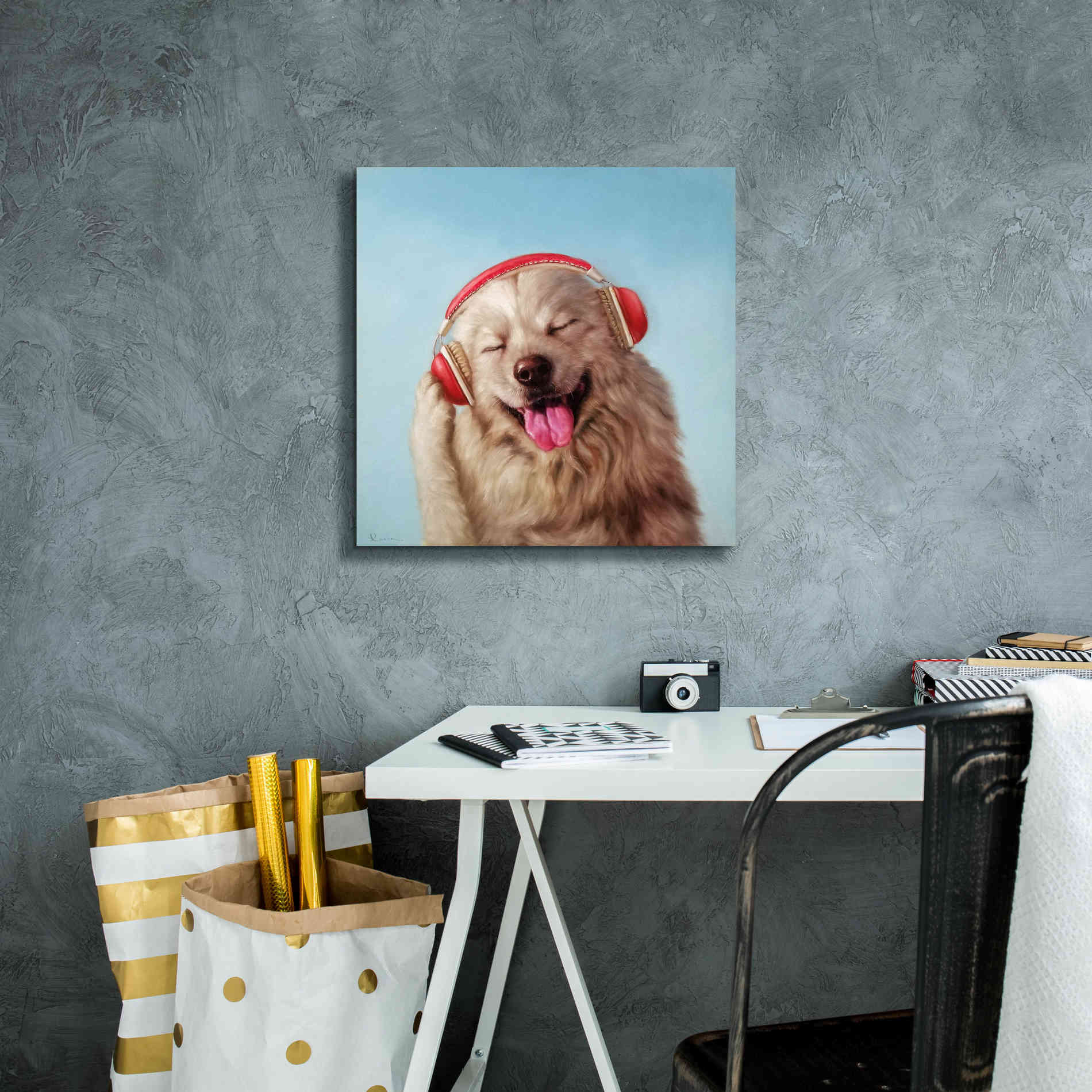 'Woof Jam' by Lucia Heffernan, Canvas Wall Art,18x18