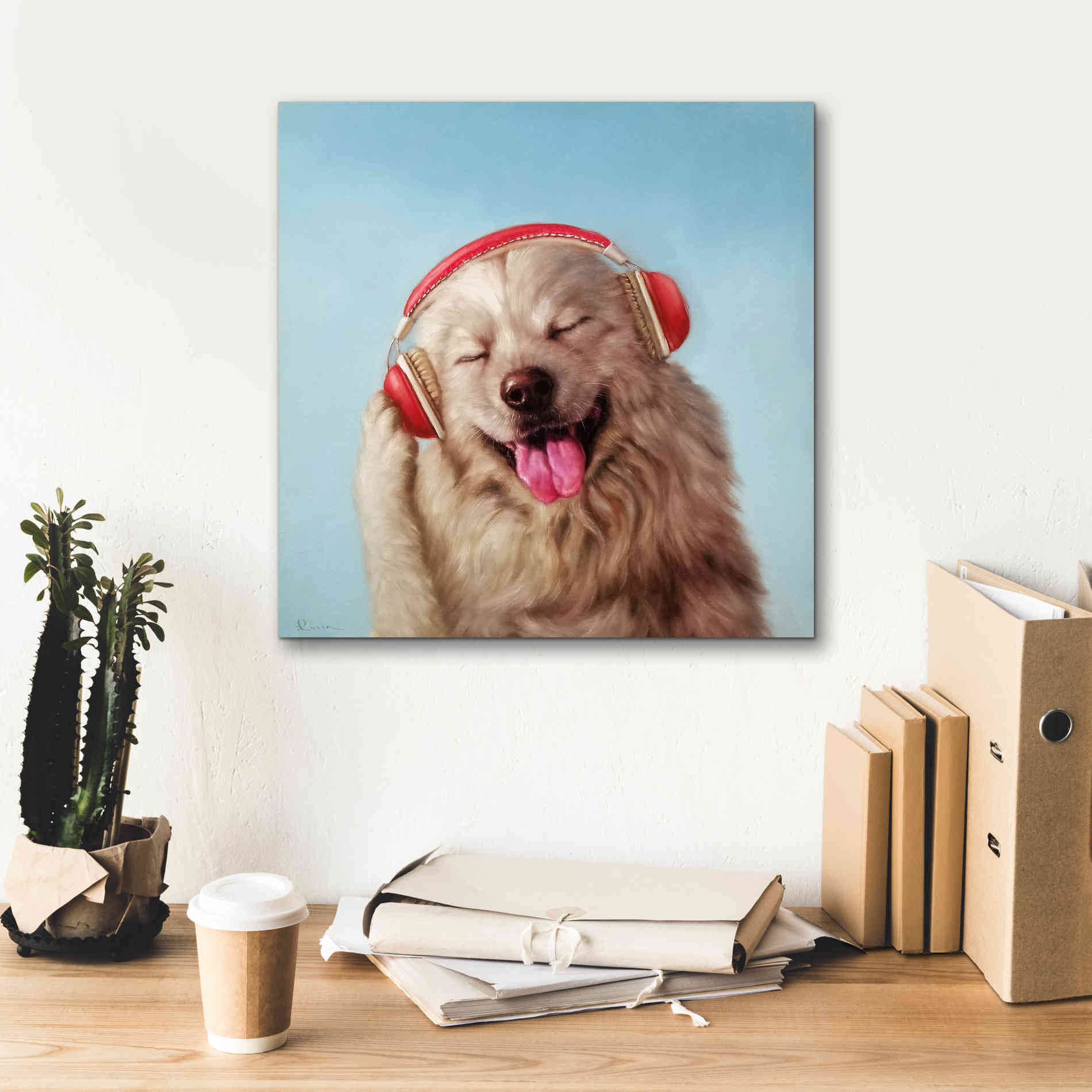'Woof Jam' by Lucia Heffernan, Canvas Wall Art,18x18