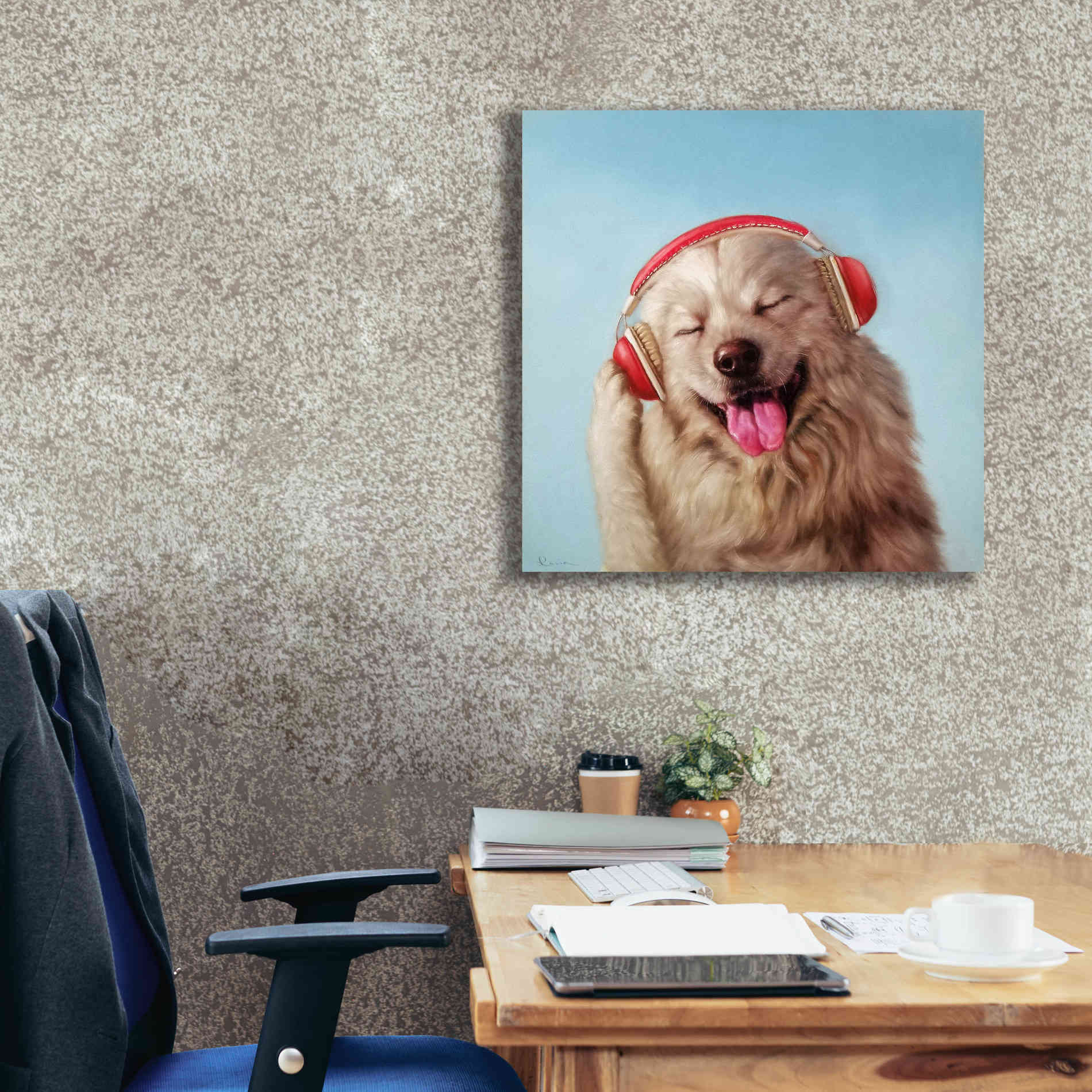 'Woof Jam' by Lucia Heffernan, Canvas Wall Art,26x26