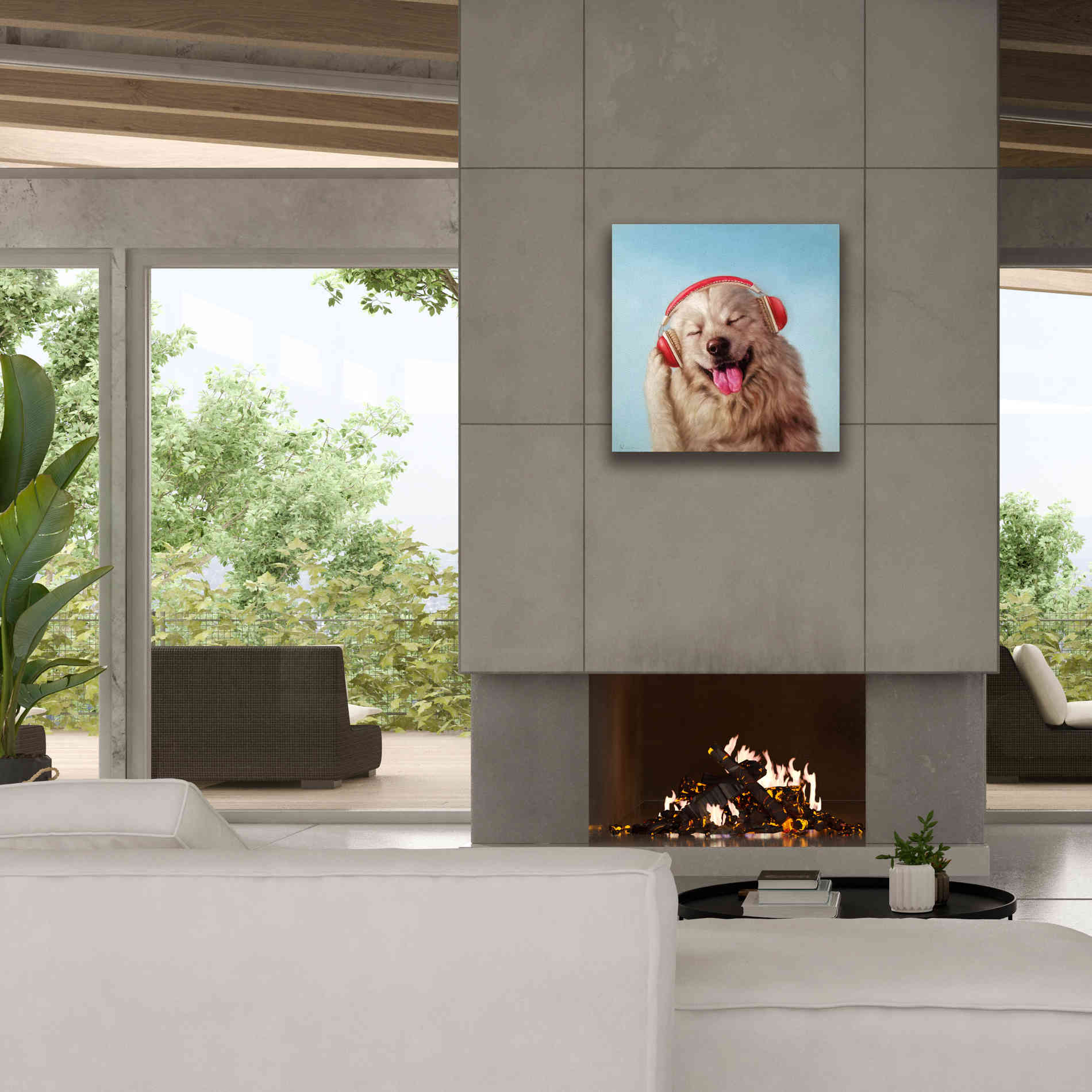 'Woof Jam' by Lucia Heffernan, Canvas Wall Art,26x26