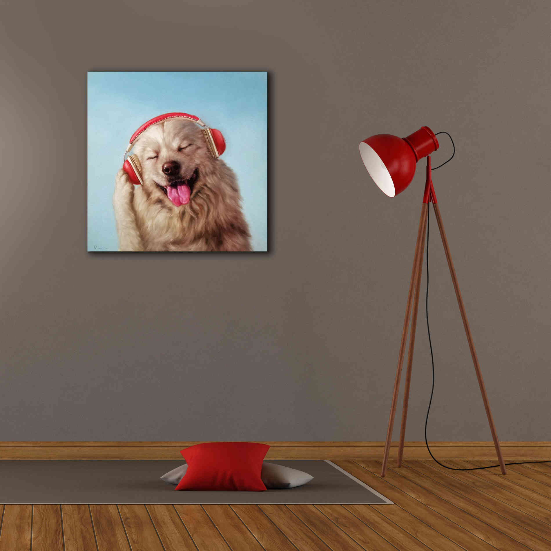 'Woof Jam' by Lucia Heffernan, Canvas Wall Art,26x26