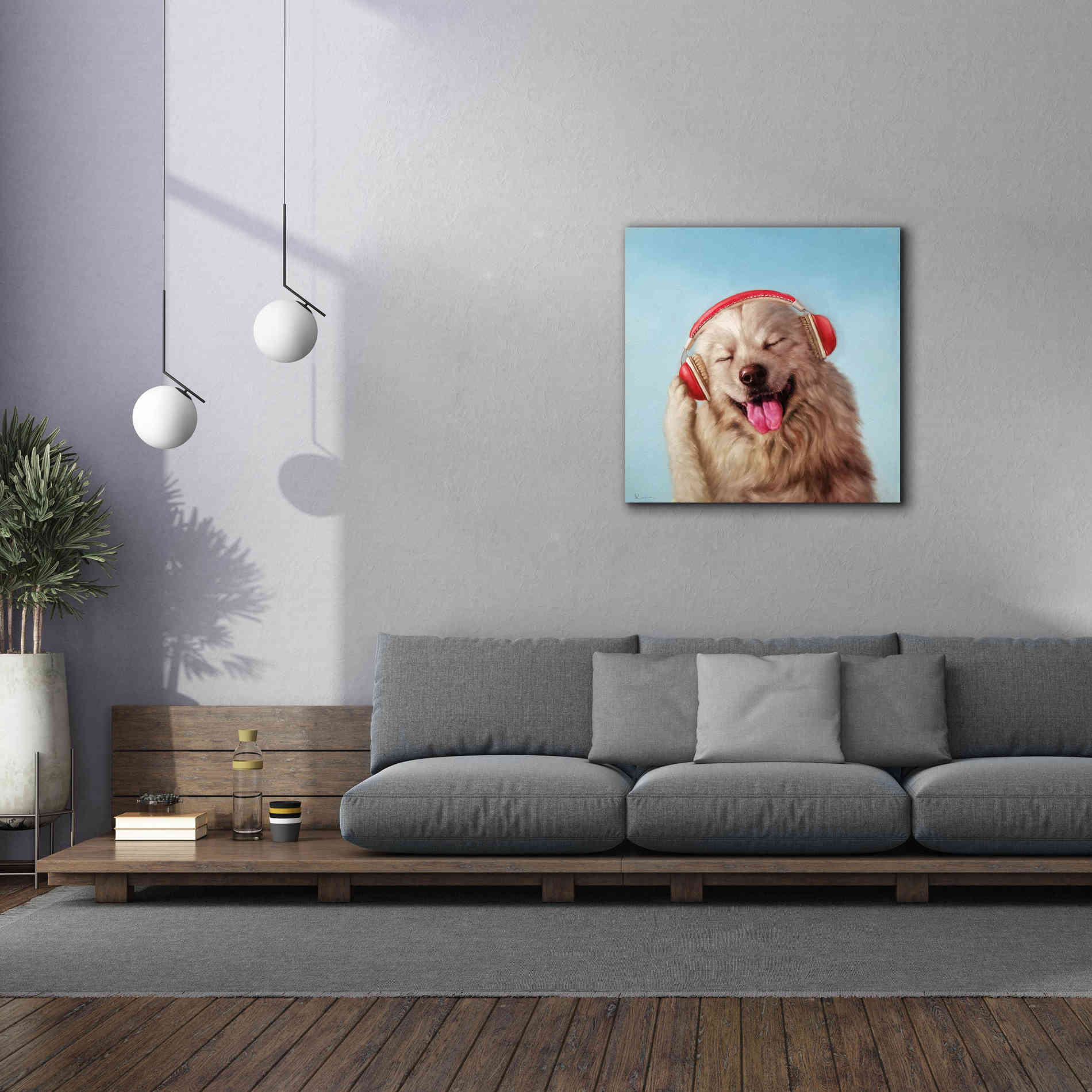 'Woof Jam' by Lucia Heffernan, Canvas Wall Art,37x37