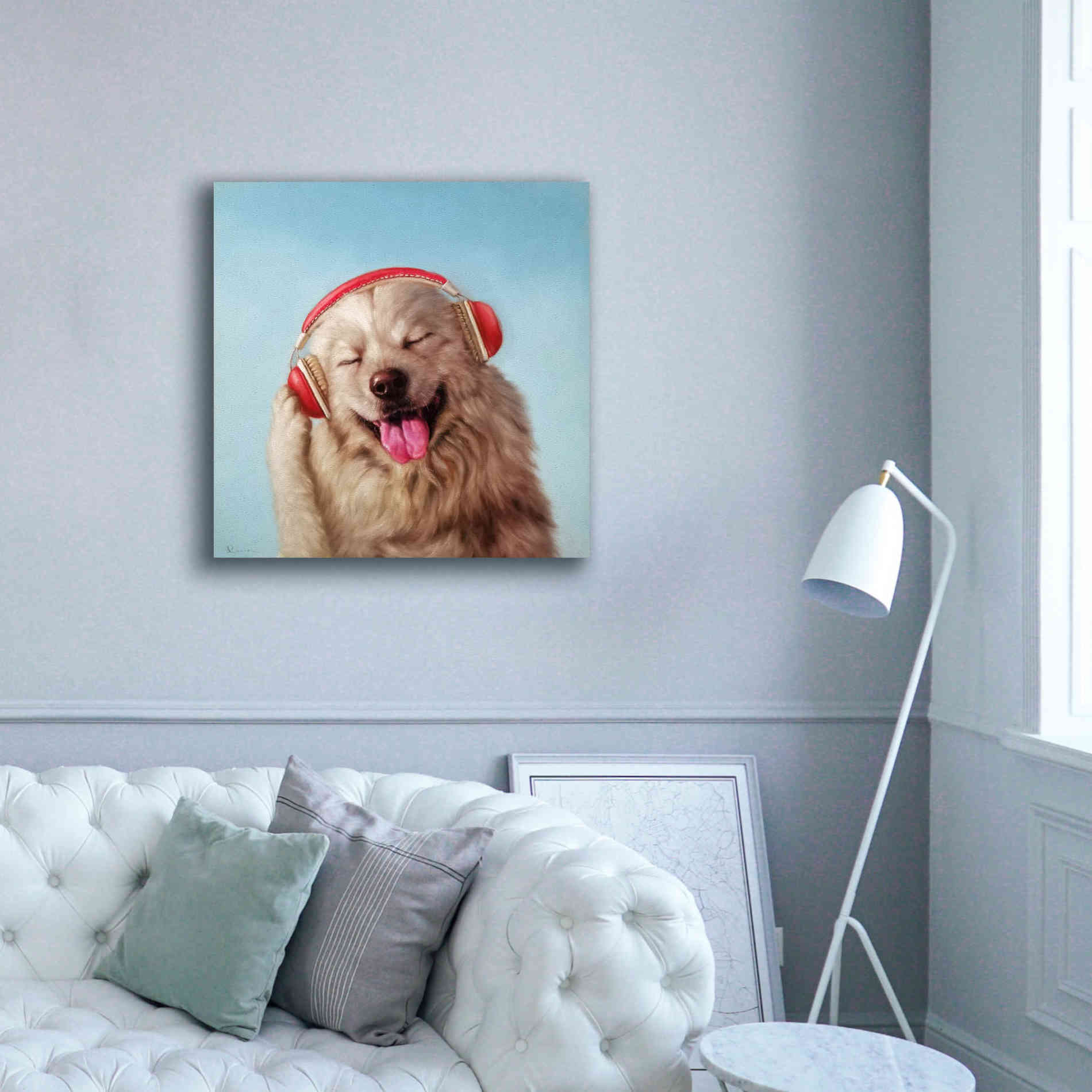 'Woof Jam' by Lucia Heffernan, Canvas Wall Art,37x37