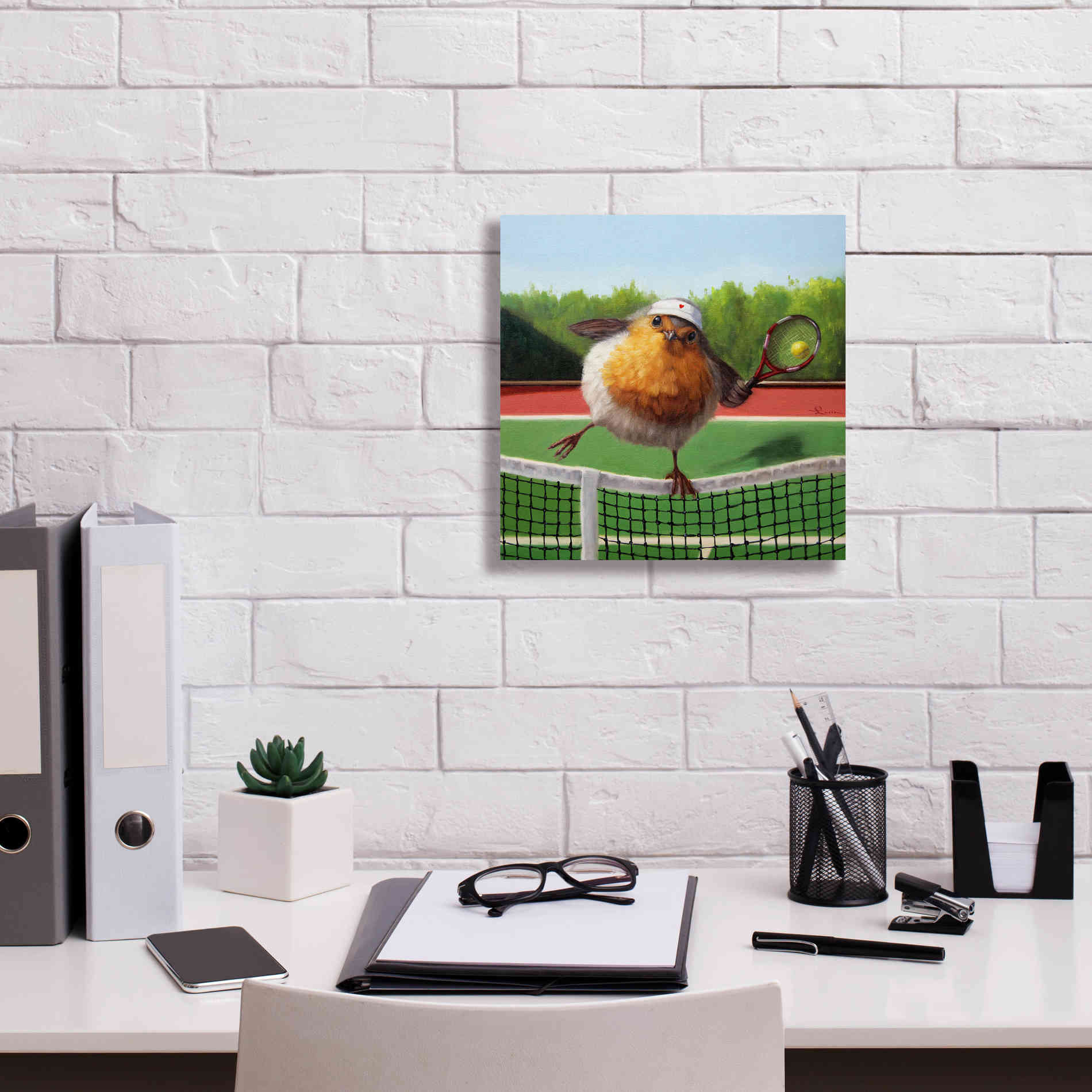 'Round Robin' by Lucia Heffernan, Canvas Wall Art,12x12