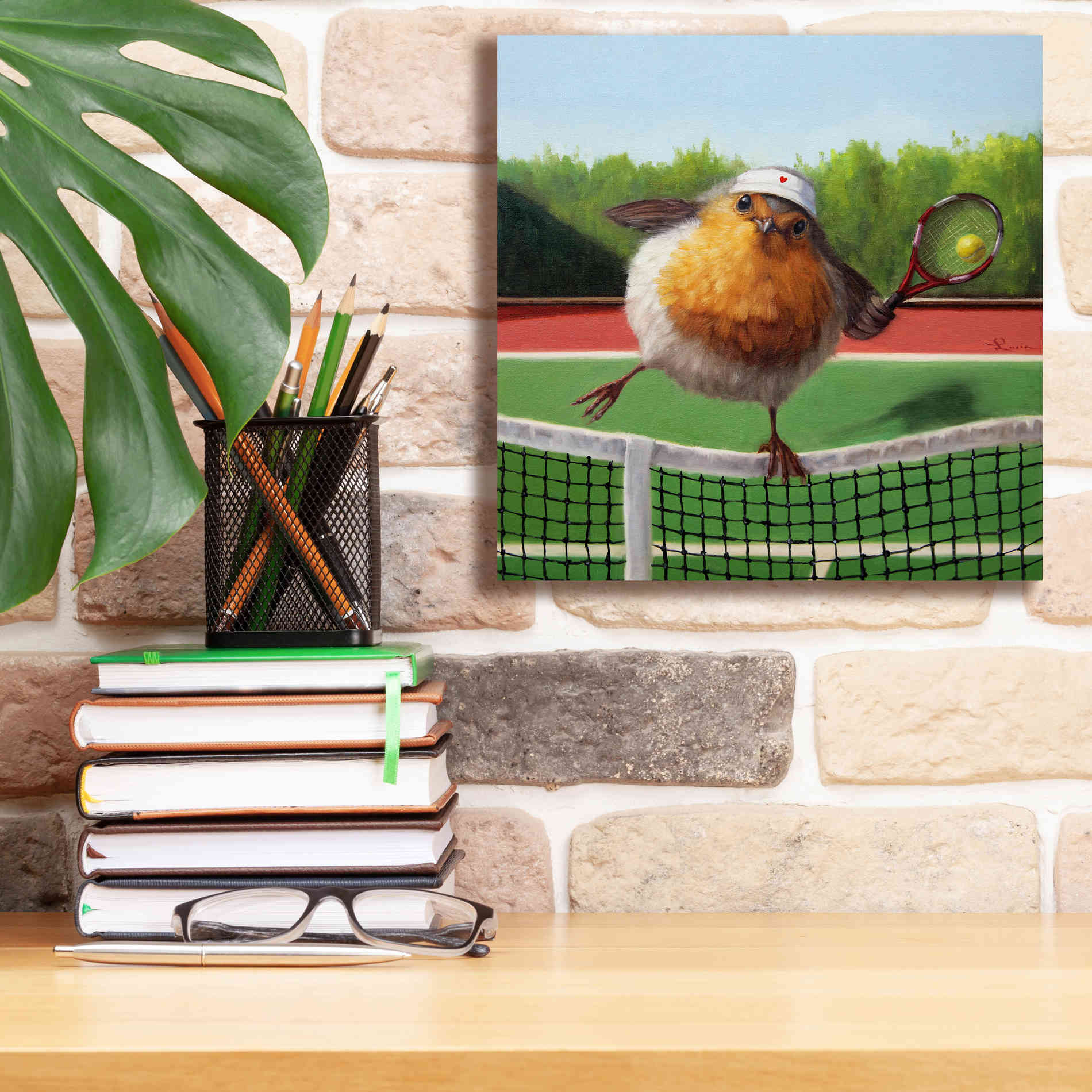'Round Robin' by Lucia Heffernan, Canvas Wall Art,12x12