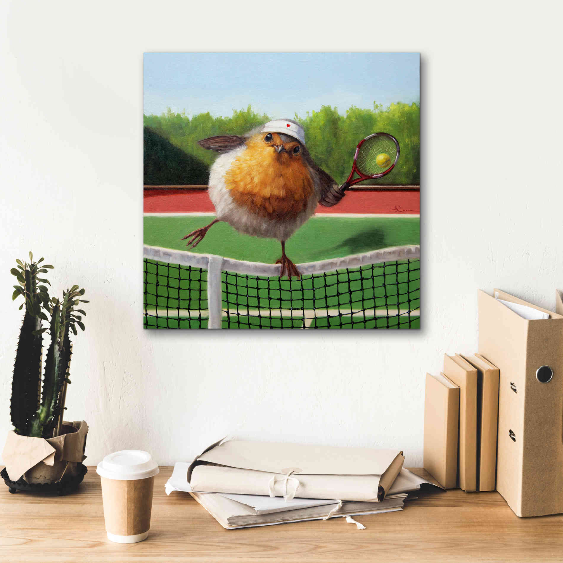 'Round Robin' by Lucia Heffernan, Canvas Wall Art,18x18