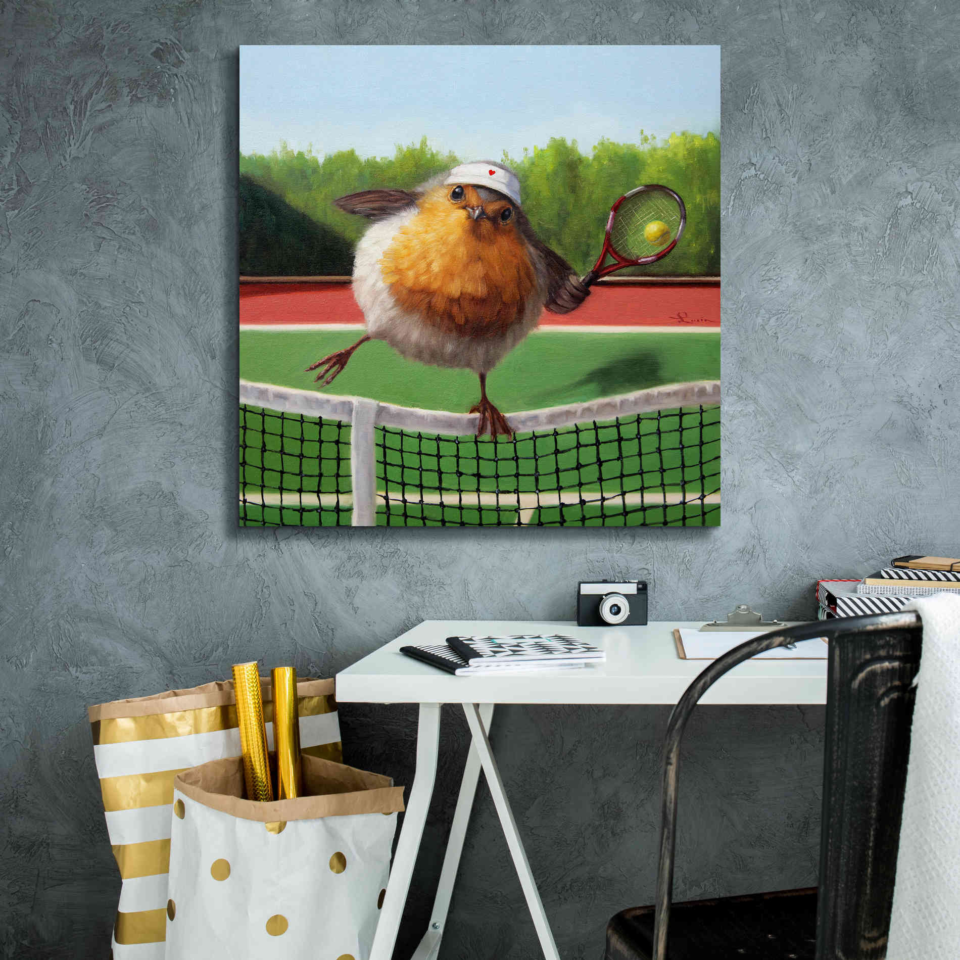 'Round Robin' by Lucia Heffernan, Canvas Wall Art,26x26