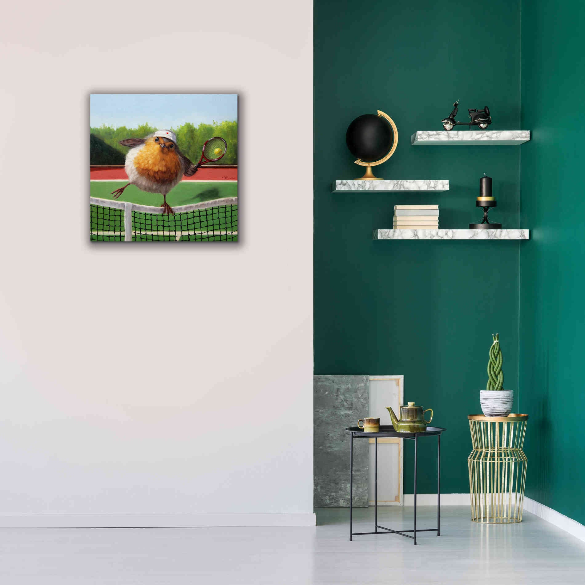 'Round Robin' by Lucia Heffernan, Canvas Wall Art,26x26