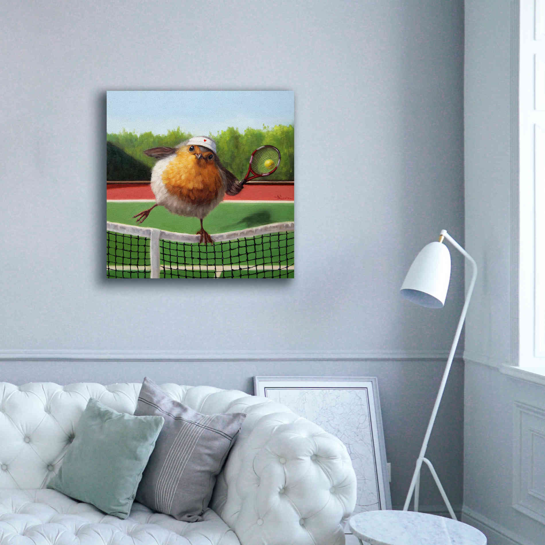 'Round Robin' by Lucia Heffernan, Canvas Wall Art,37x37