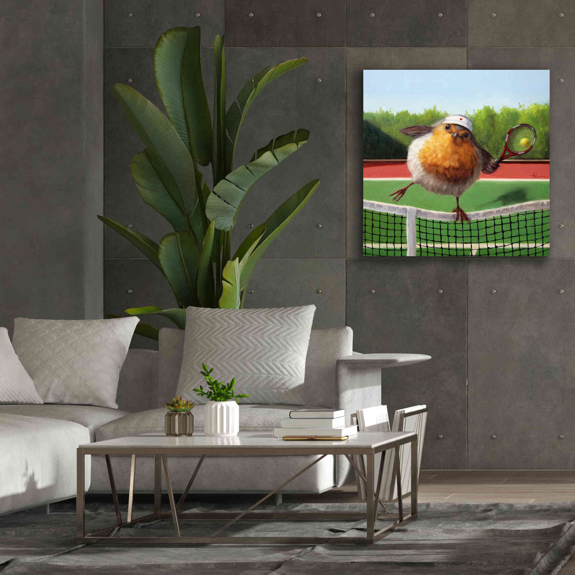 'Round Robin' by Lucia Heffernan, Canvas Wall Art,37x37