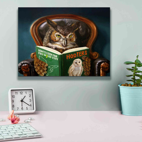 Image of 'Owl Porn' by Lucia Heffernan, Canvas Wall Art,16x12