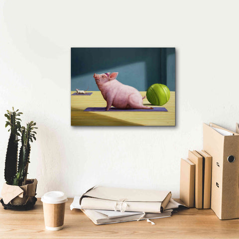 Image of 'Yoga With Friends' by Lucia Heffernan, Canvas Wall Art,16x12