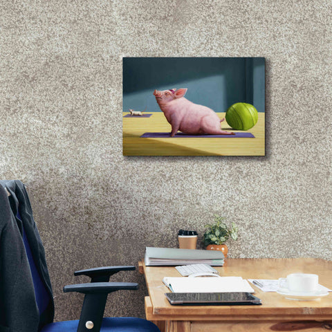 Image of 'Yoga With Friends' by Lucia Heffernan, Canvas Wall Art,24x20