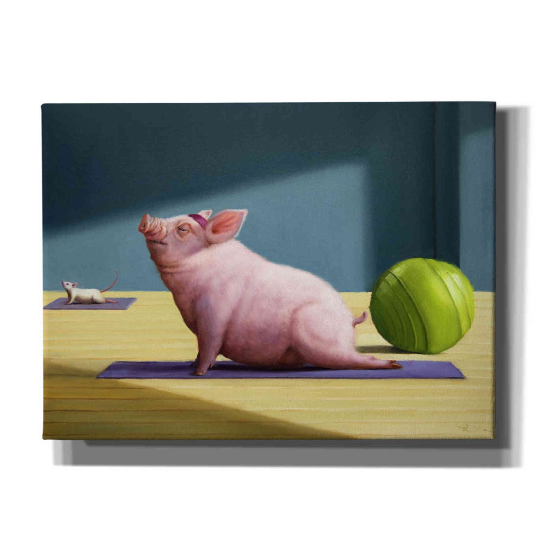 'Yoga With Friends' by Lucia Heffernan, Canvas Wall Art