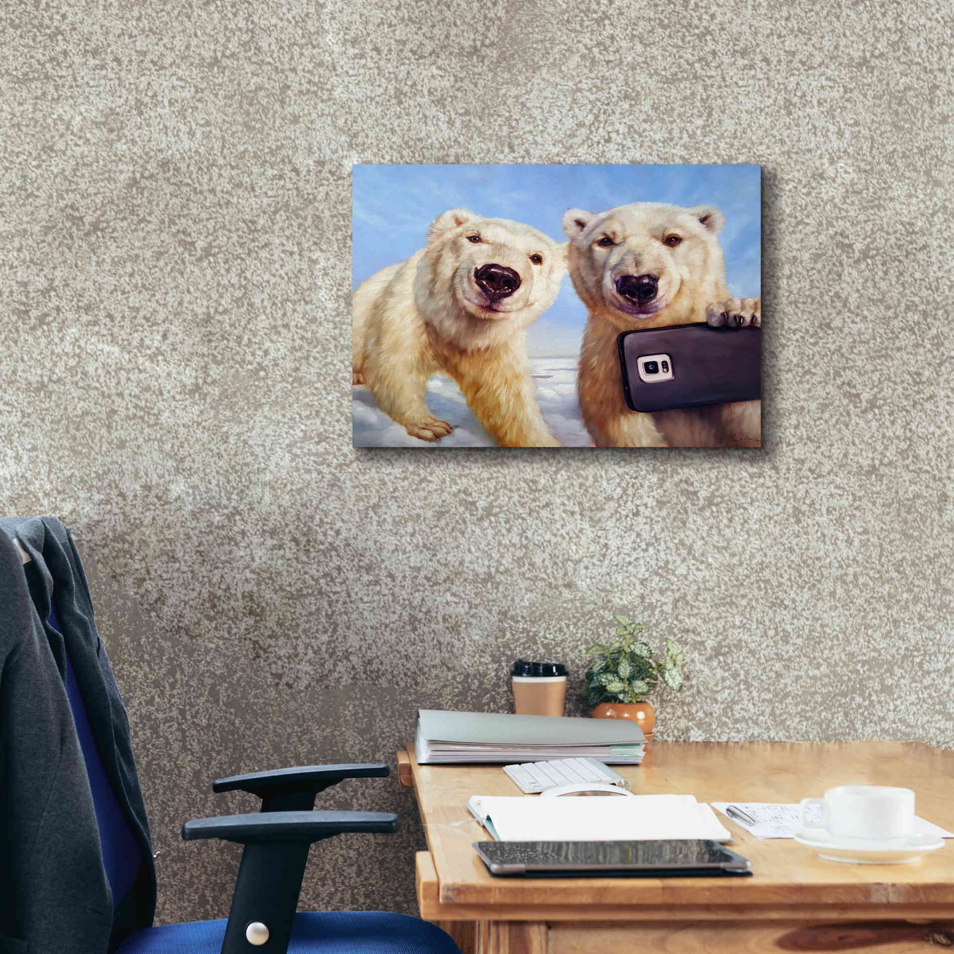 'Polargram' by Lucia Heffernan, Canvas Wall Art,24x20