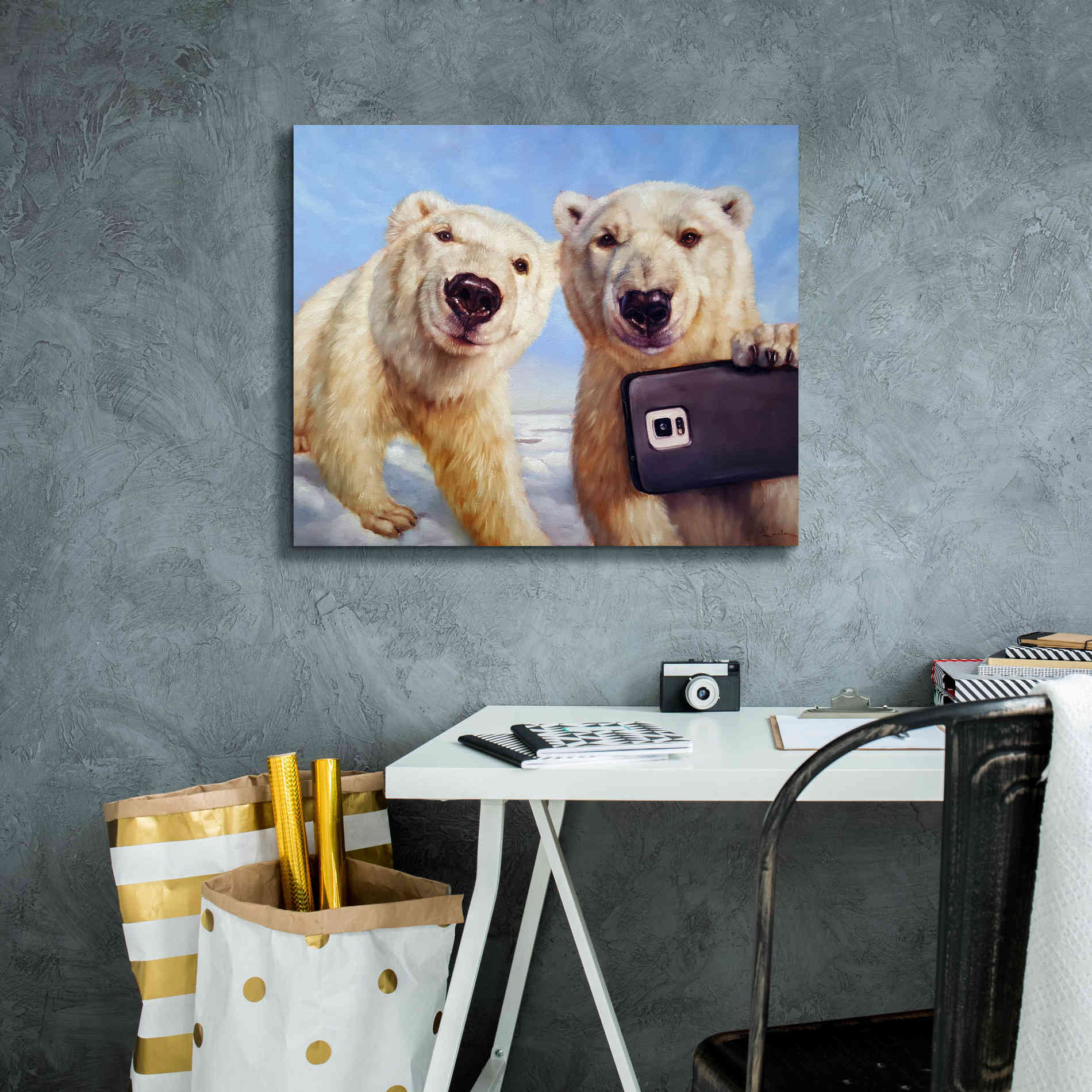 'Polargram' by Lucia Heffernan, Canvas Wall Art,24x20