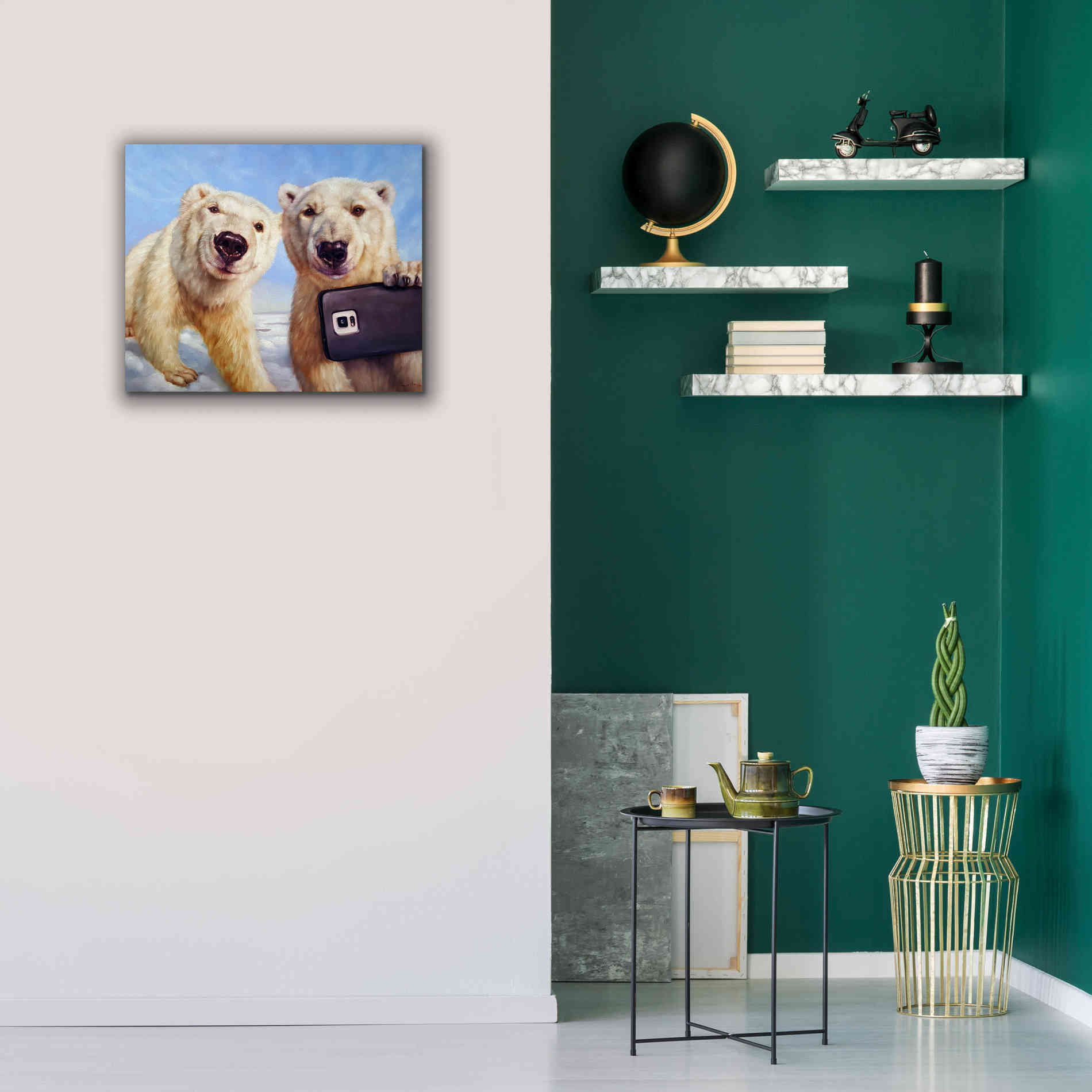 'Polargram' by Lucia Heffernan, Canvas Wall Art,24x20