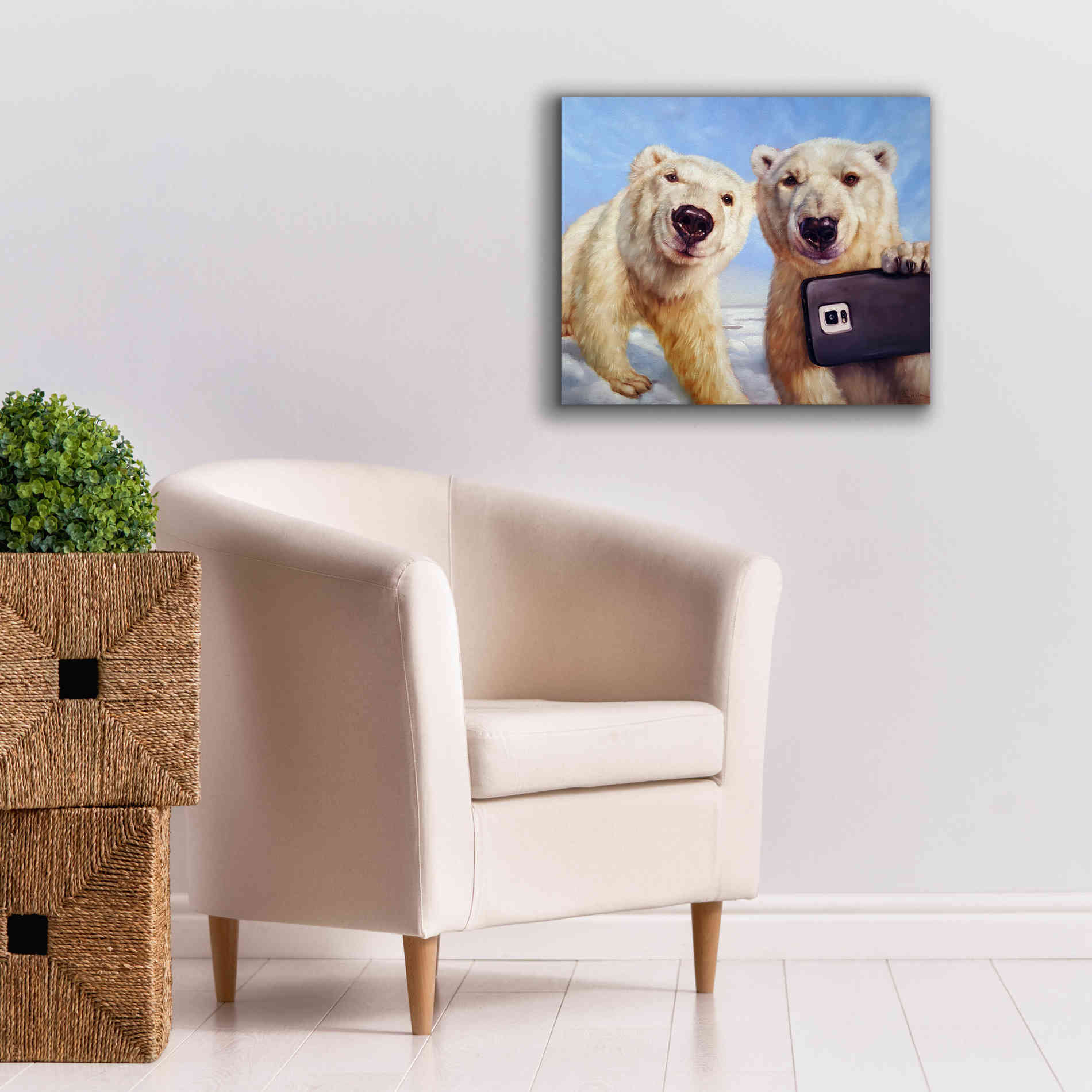 'Polargram' by Lucia Heffernan, Canvas Wall Art,24x20