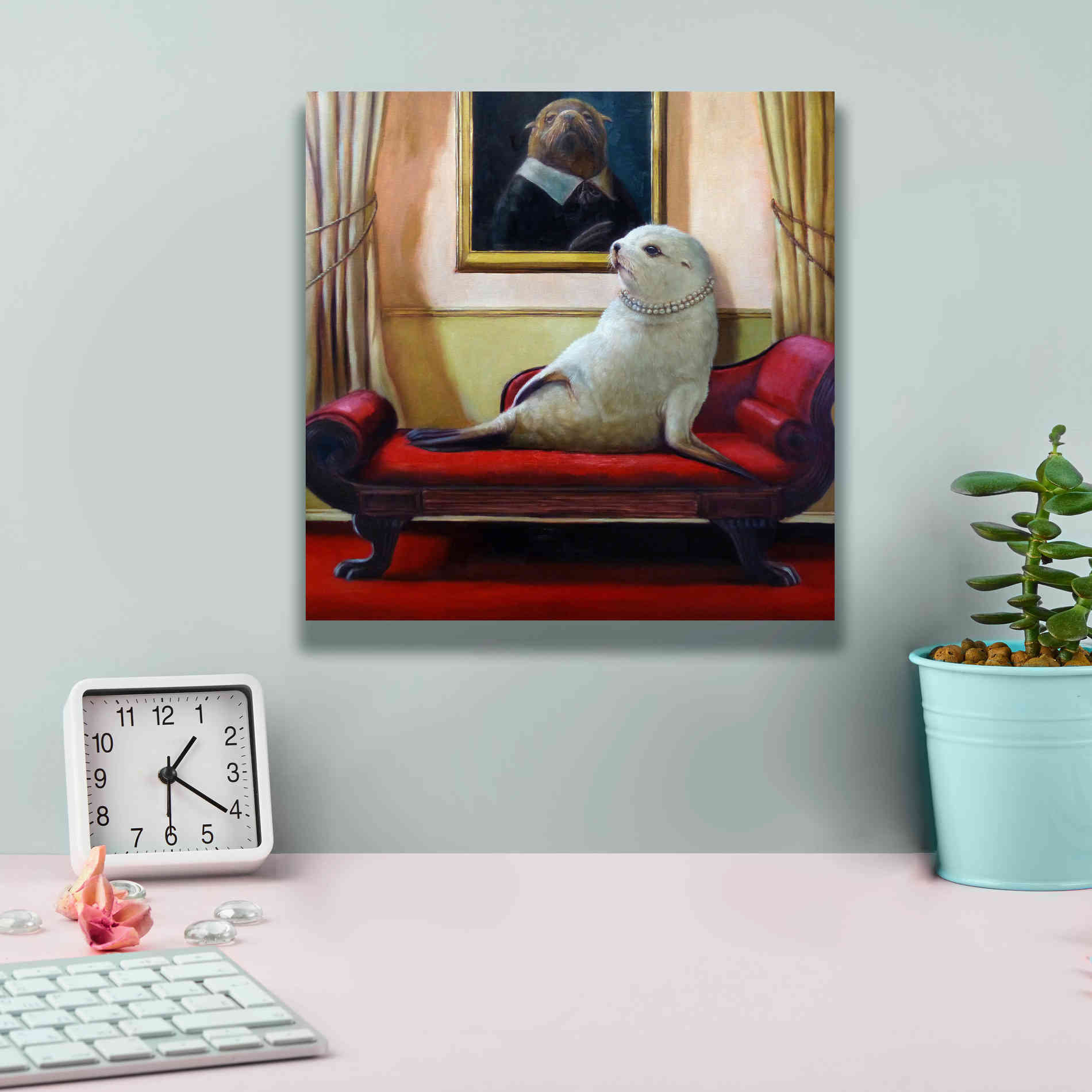 'Trophy Wife' by Lucia Heffernan, Canvas Wall Art,12x12