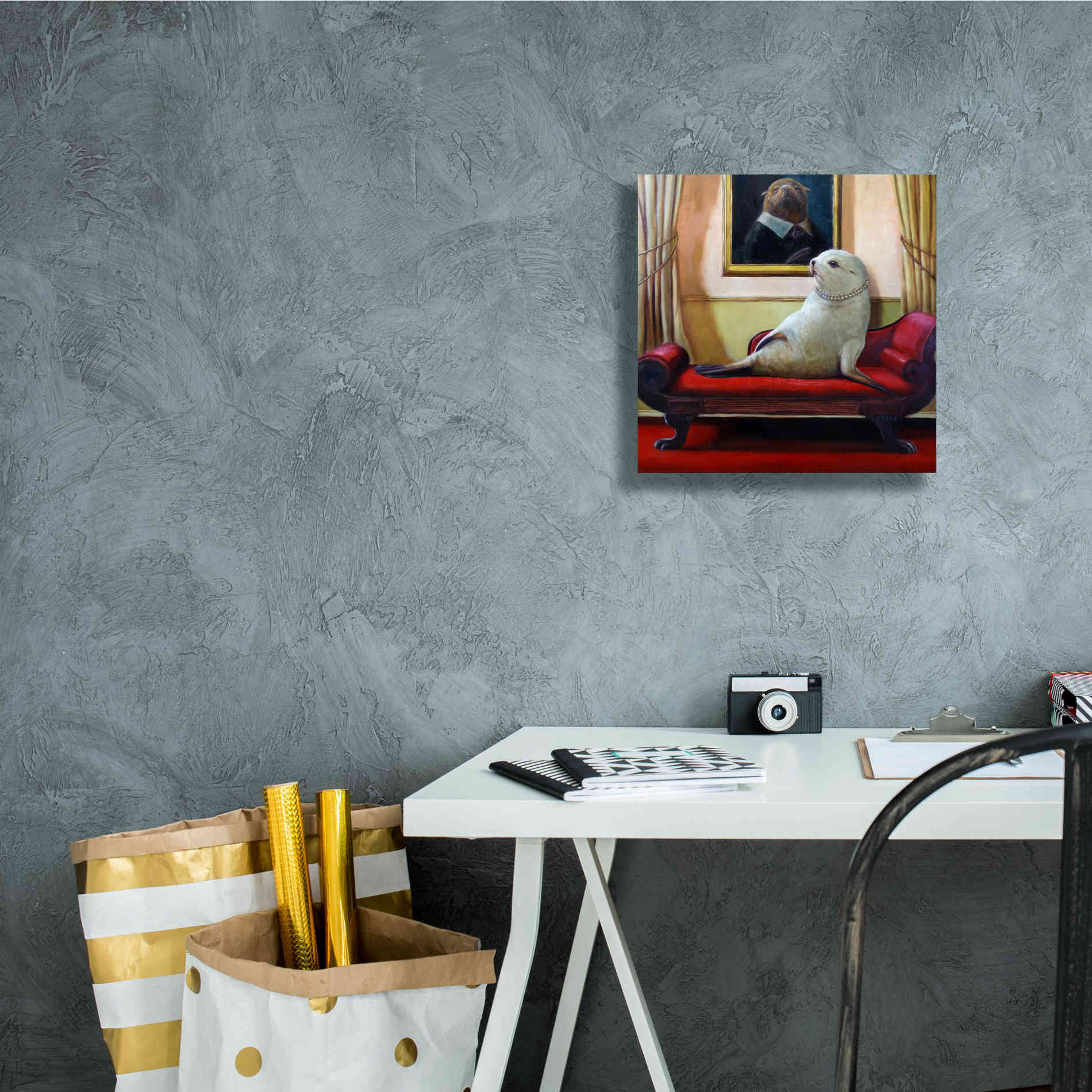 'Trophy Wife' by Lucia Heffernan, Canvas Wall Art,12x12