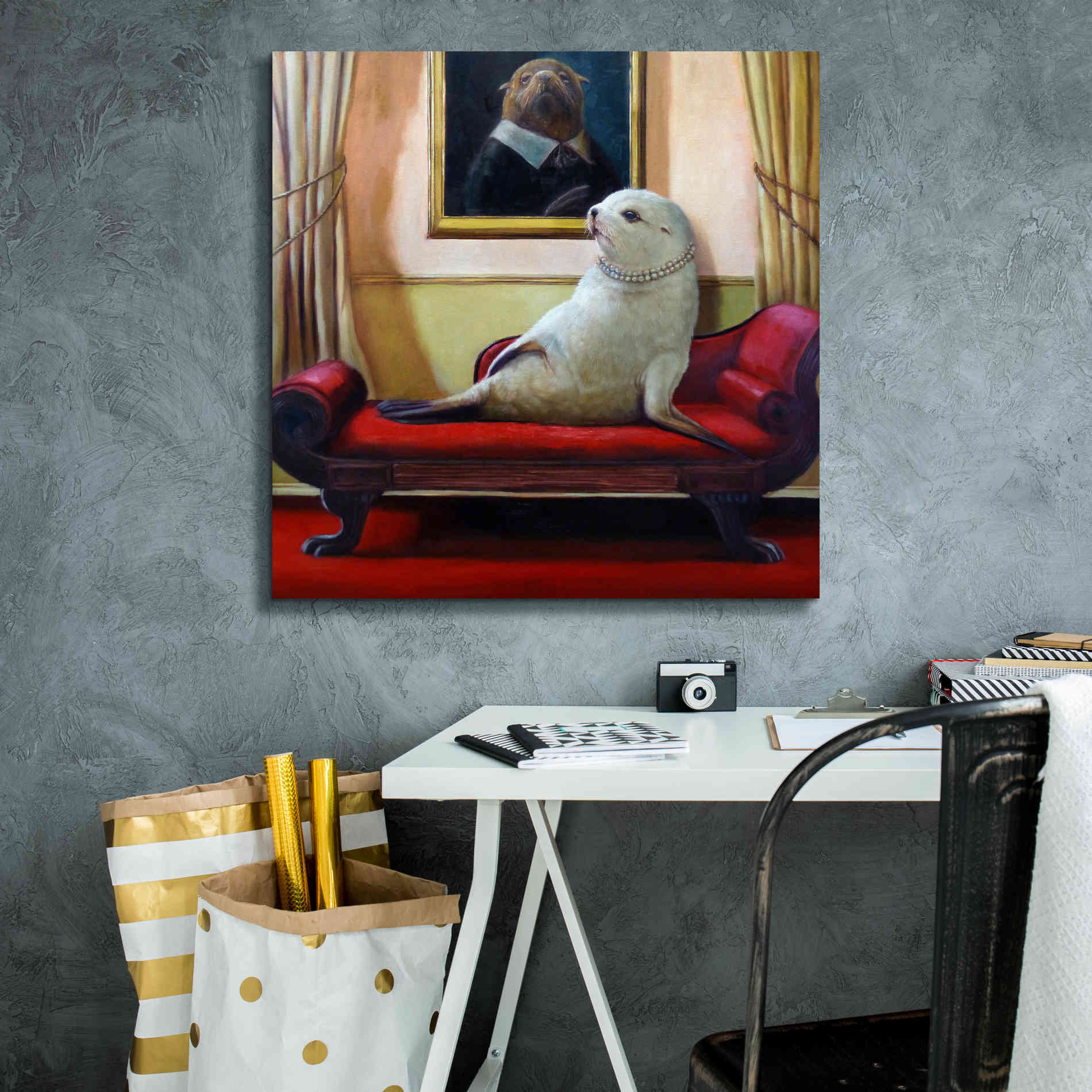 'Trophy Wife' by Lucia Heffernan, Canvas Wall Art,26x26