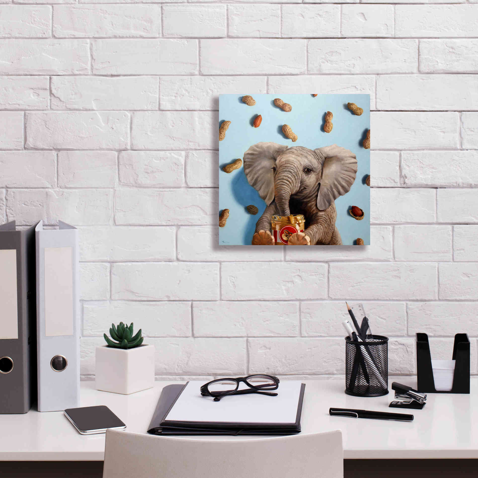 'Feeling Nutty' by Lucia Heffernan, Canvas Wall Art,12x12