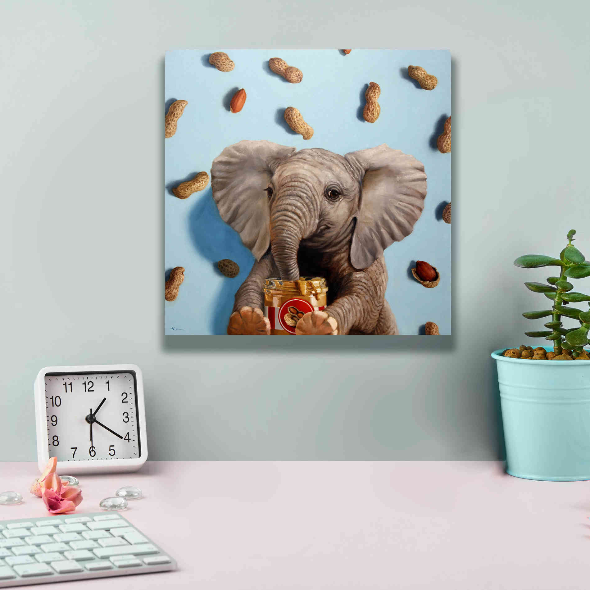 'Feeling Nutty' by Lucia Heffernan, Canvas Wall Art,12x12