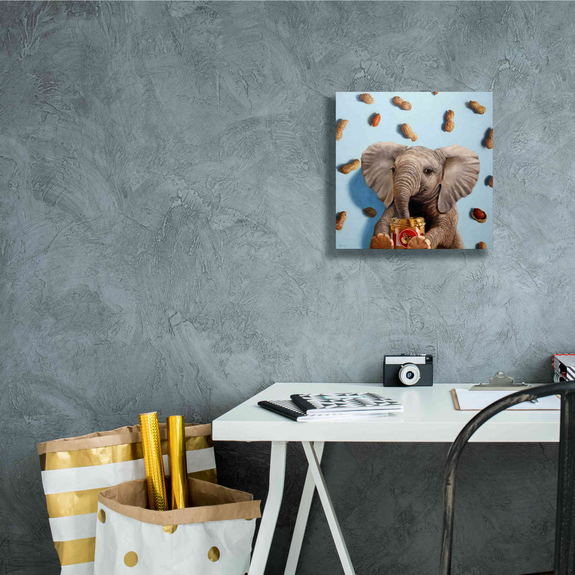 'Feeling Nutty' by Lucia Heffernan, Canvas Wall Art,12x12