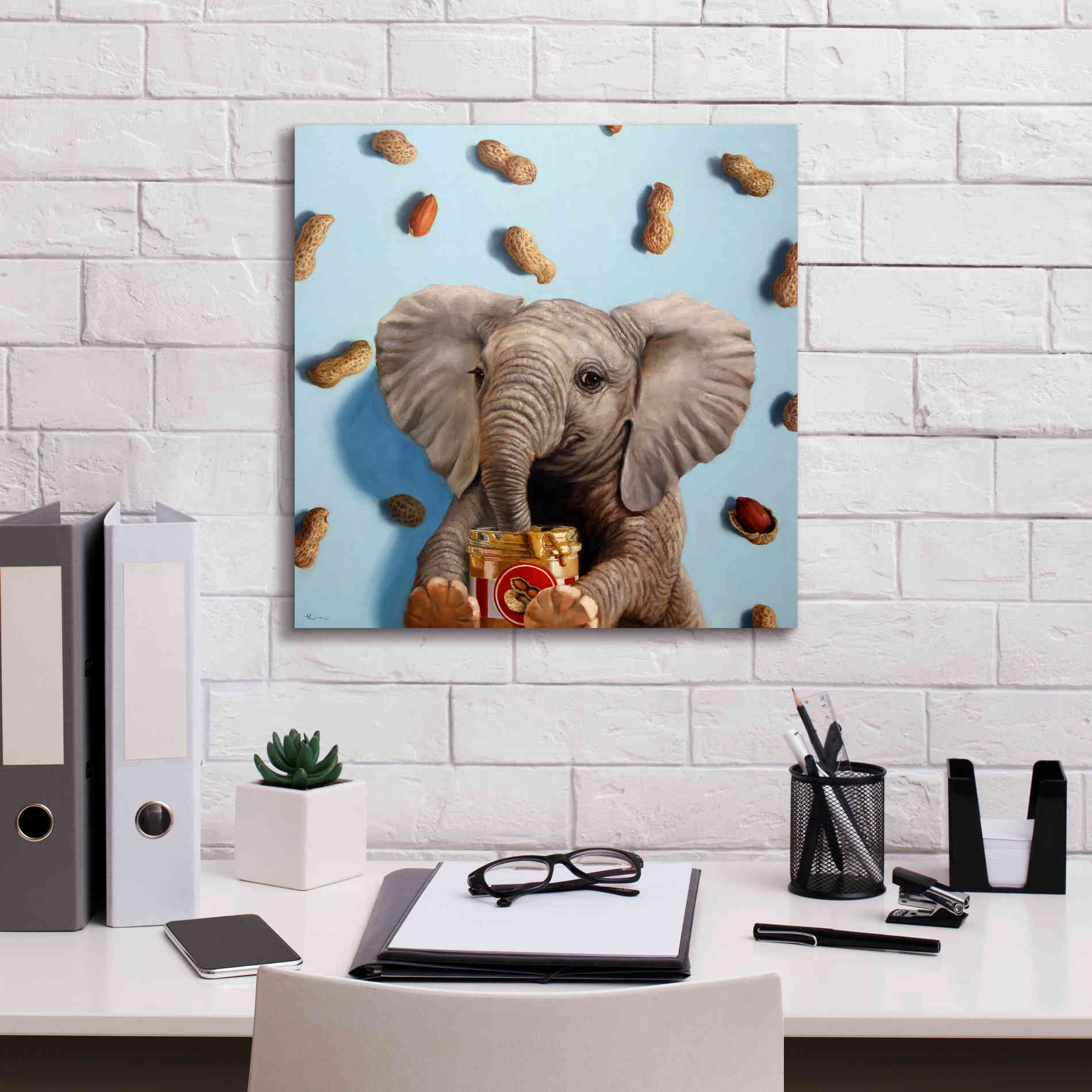 'Feeling Nutty' by Lucia Heffernan, Canvas Wall Art,18x18