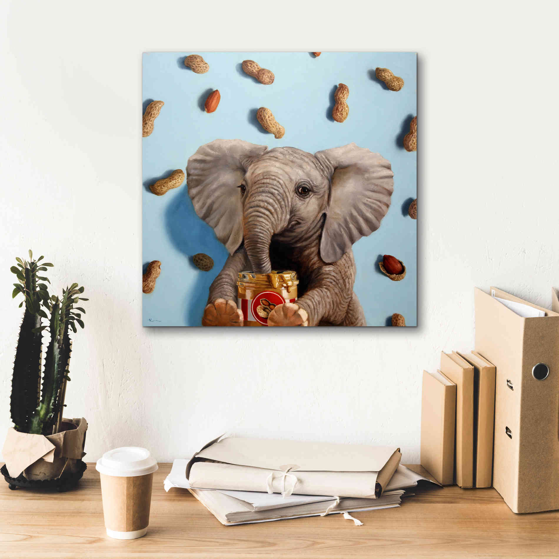 'Feeling Nutty' by Lucia Heffernan, Canvas Wall Art,18x18