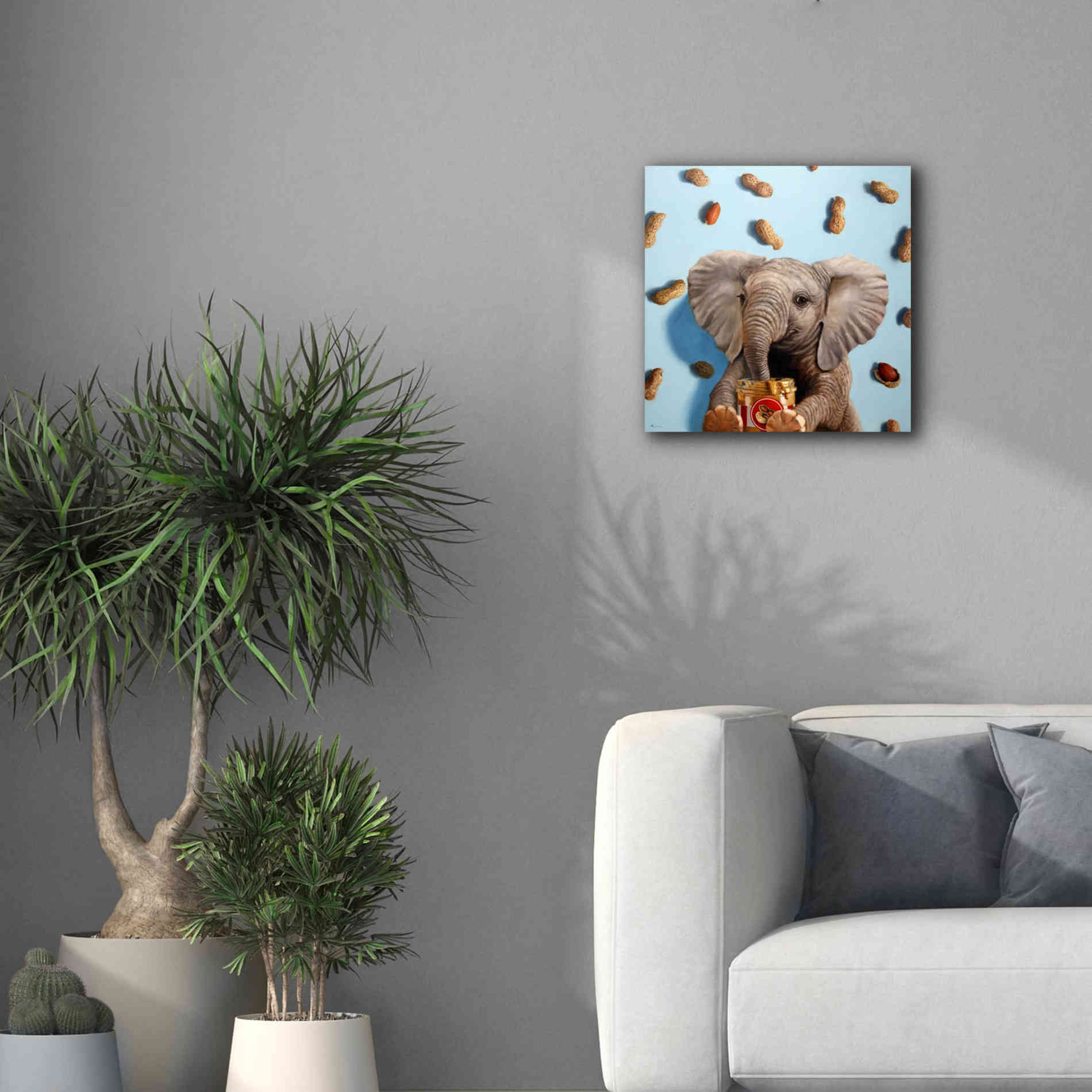 'Feeling Nutty' by Lucia Heffernan, Canvas Wall Art,18x18