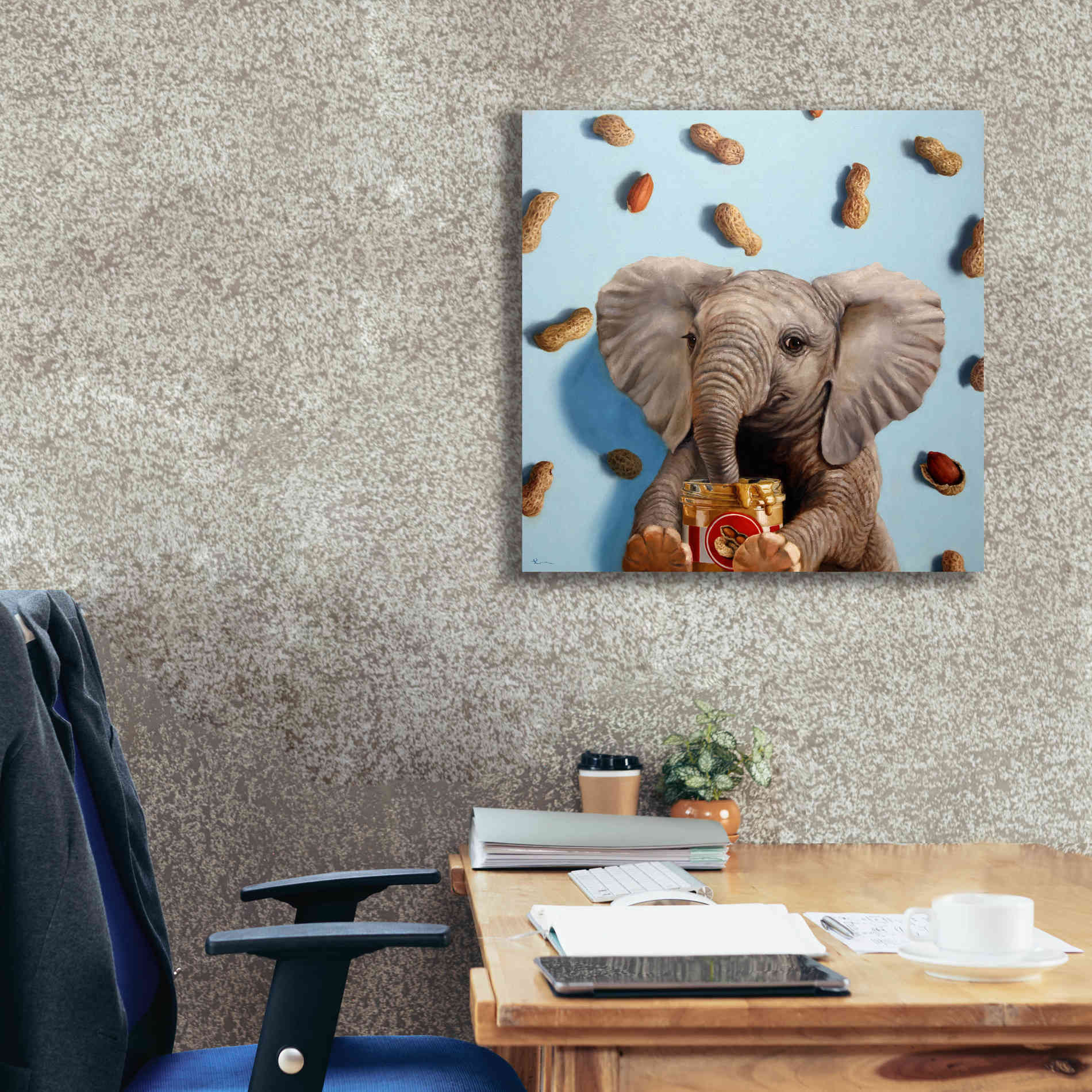 'Feeling Nutty' by Lucia Heffernan, Canvas Wall Art,26x26