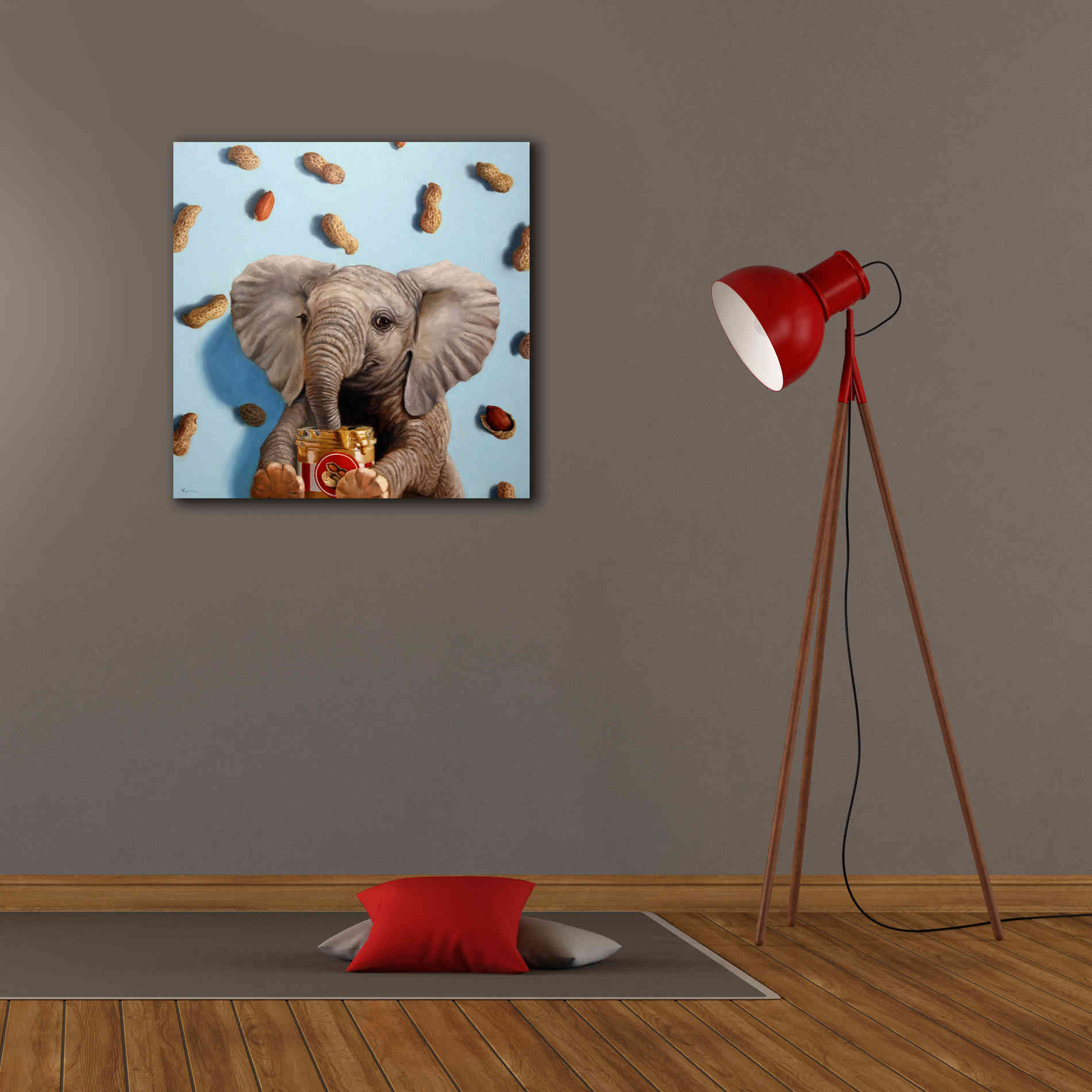 'Feeling Nutty' by Lucia Heffernan, Canvas Wall Art,26x26