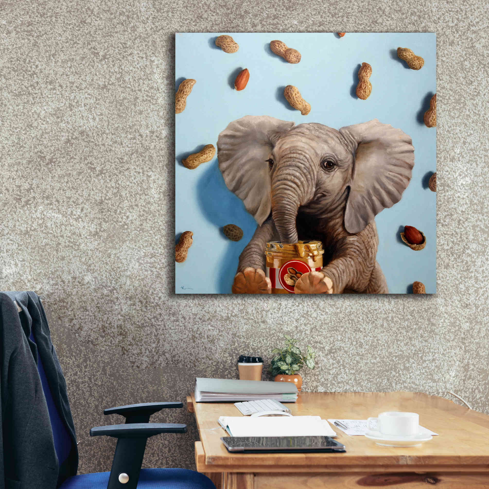 'Feeling Nutty' by Lucia Heffernan, Canvas Wall Art,37x37