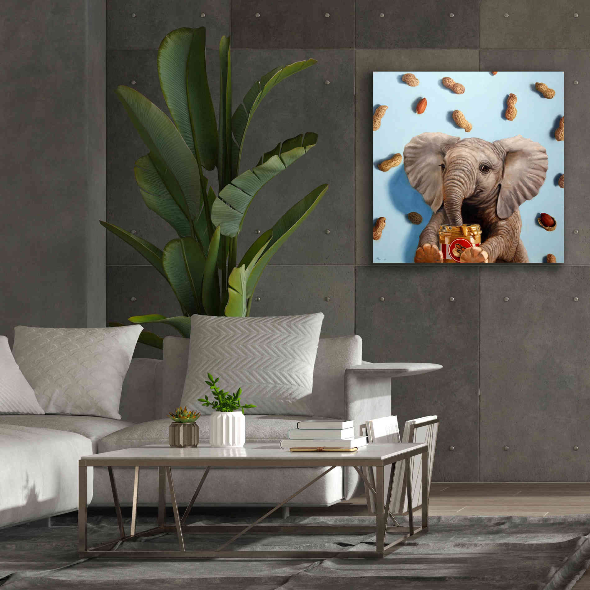 'Feeling Nutty' by Lucia Heffernan, Canvas Wall Art,37x37