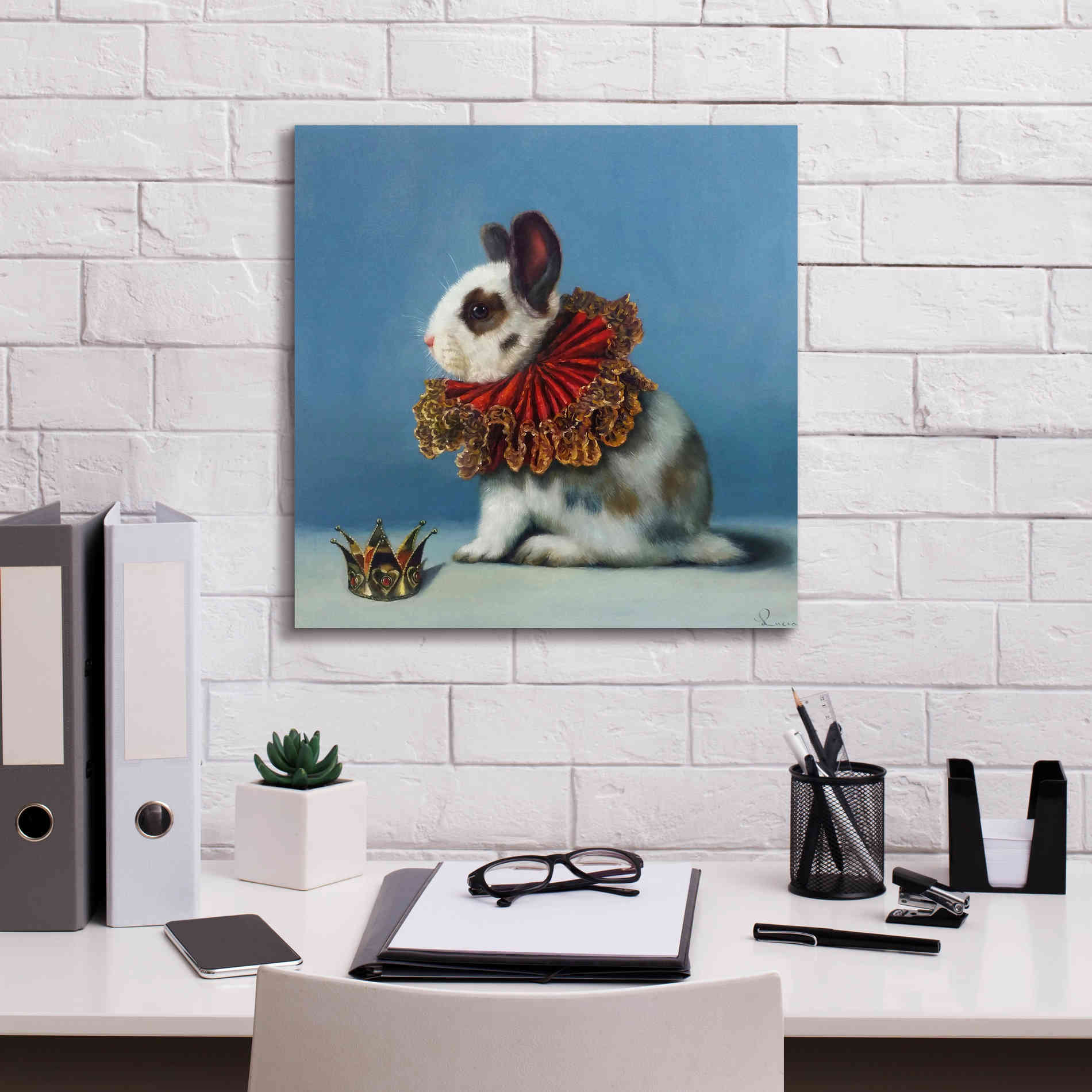 'Queen of Hearts' by Lucia Heffernan, Canvas Wall Art,18x18