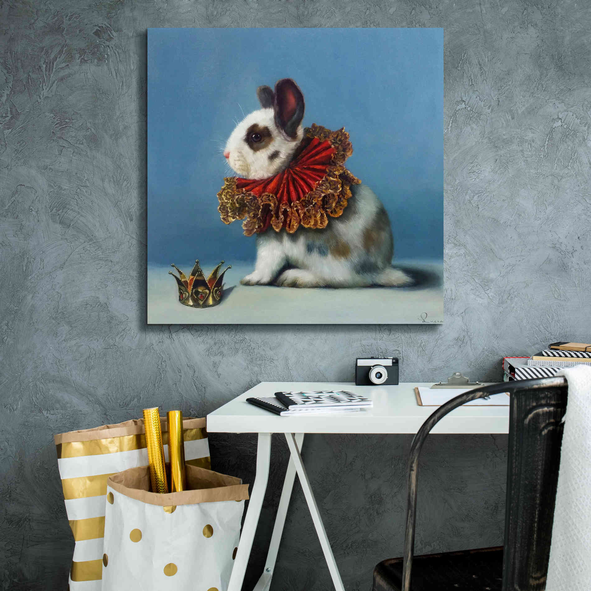 'Queen of Hearts' by Lucia Heffernan, Canvas Wall Art,26x26