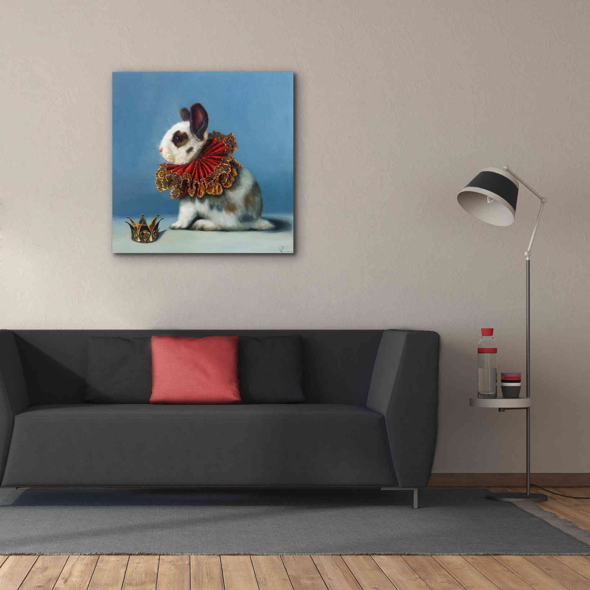 'Queen of Hearts' by Lucia Heffernan, Canvas Wall Art,37x37