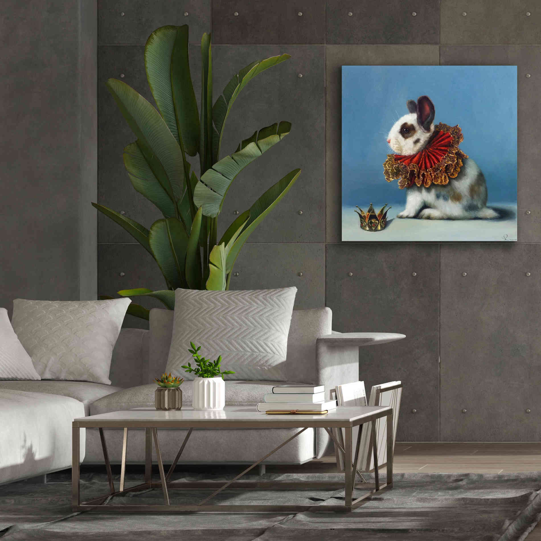 'Queen of Hearts' by Lucia Heffernan, Canvas Wall Art,37x37