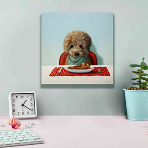 'Puppy Chow' by Lucia Heffernan, Canvas Wall Art,12x12