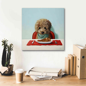 'Puppy Chow' by Lucia Heffernan, Canvas Wall Art,18x18