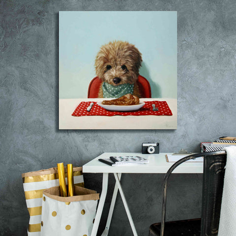 Image of 'Puppy Chow' by Lucia Heffernan, Canvas Wall Art,26x26