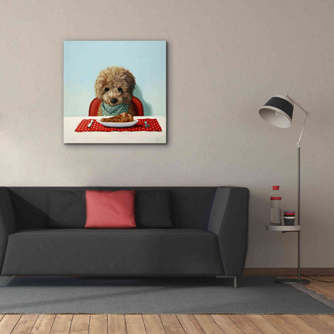 Image of 'Puppy Chow' by Lucia Heffernan, Canvas Wall Art,37x37