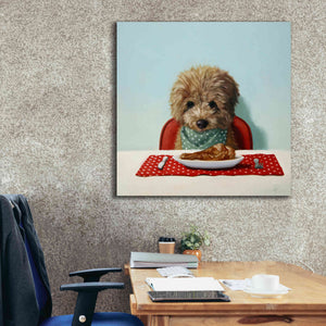 'Puppy Chow' by Lucia Heffernan, Canvas Wall Art,37x37