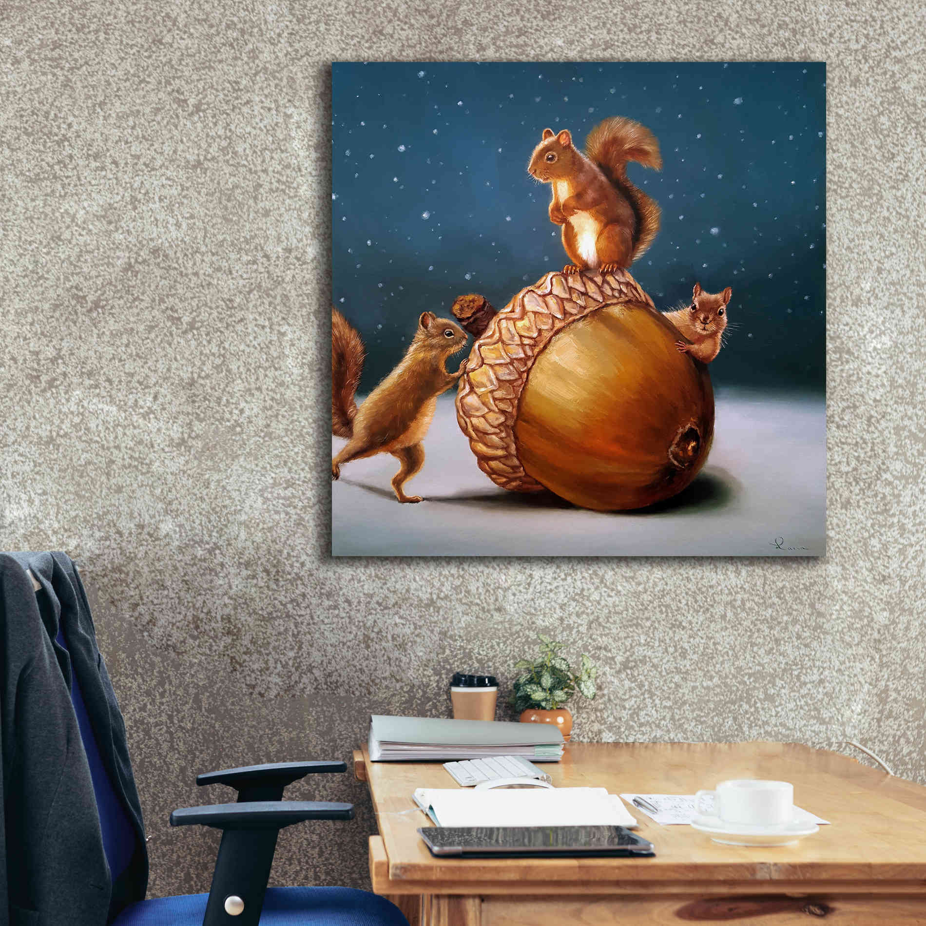 'The Big Find' by Lucia Heffernan, Canvas Wall Art,37x37